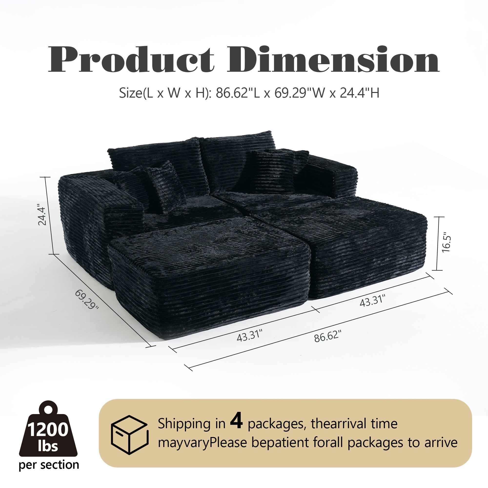 ALTRIGUS 6L-MOMO430-41-AL Sofas-Loveseats - View #3