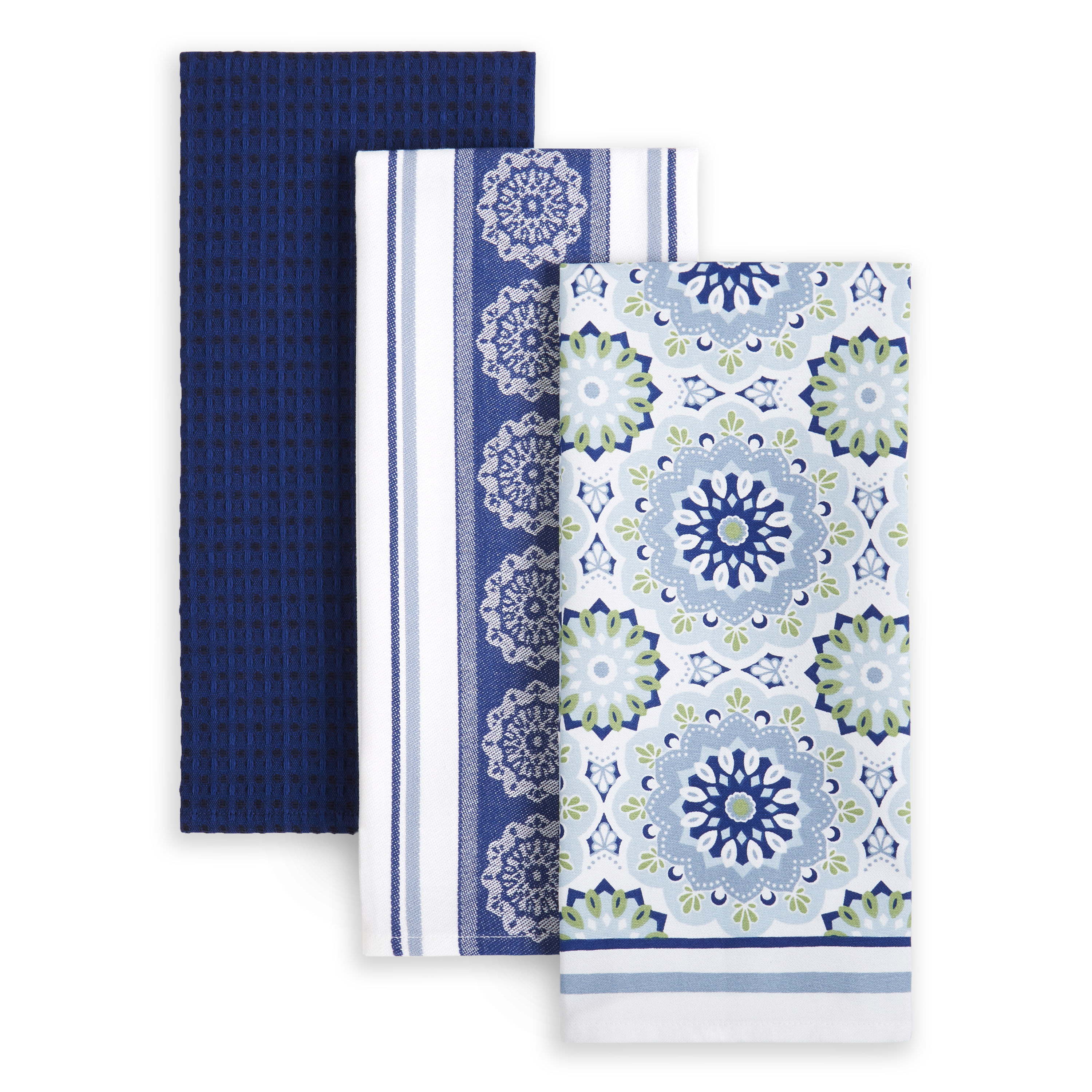 Martha Stewart Everyday Texture Towel 6 Piece Set - Green Blue