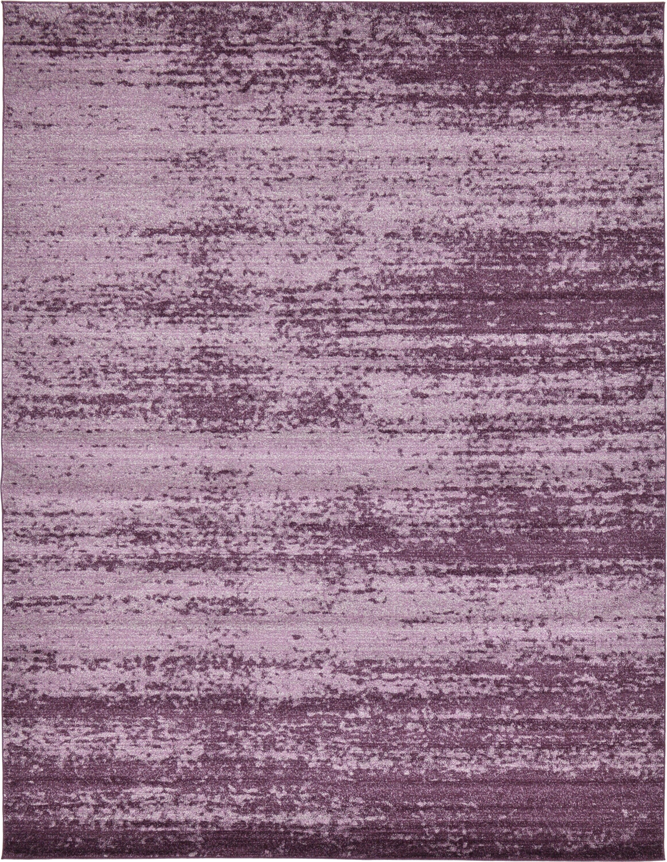Unique Loom 3132842 Lucille Del Mar 9 x 12 (ft) Loomed Polypropylene Violet/Eggplant Purple Rectangular Indoor Distressed/Overdyed Area rug