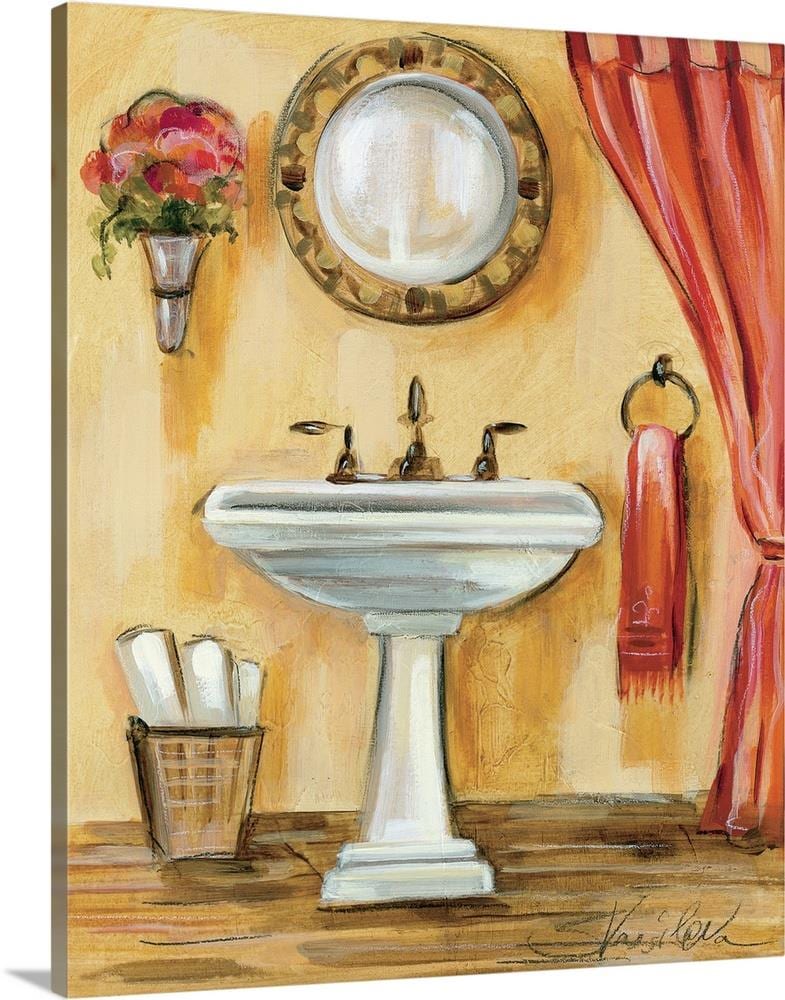 GreatBigCanvas 1052401-24-24X30 Tuscan Bath IV by Silvia Vassil 30-in H x 24-in W Abstract Print on Canvas