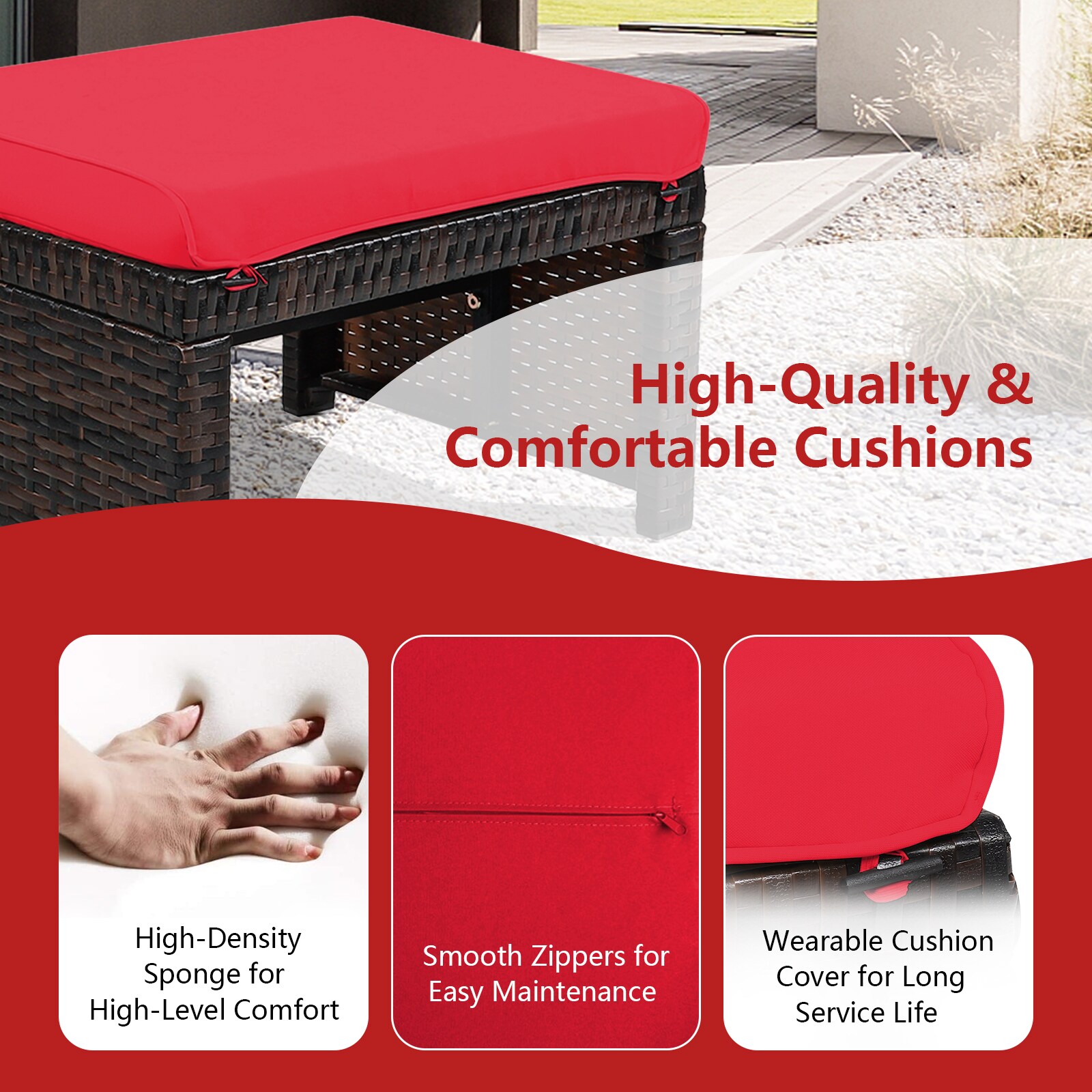 LIVIZA OUG67814RE Stools-Ottomans - View #5