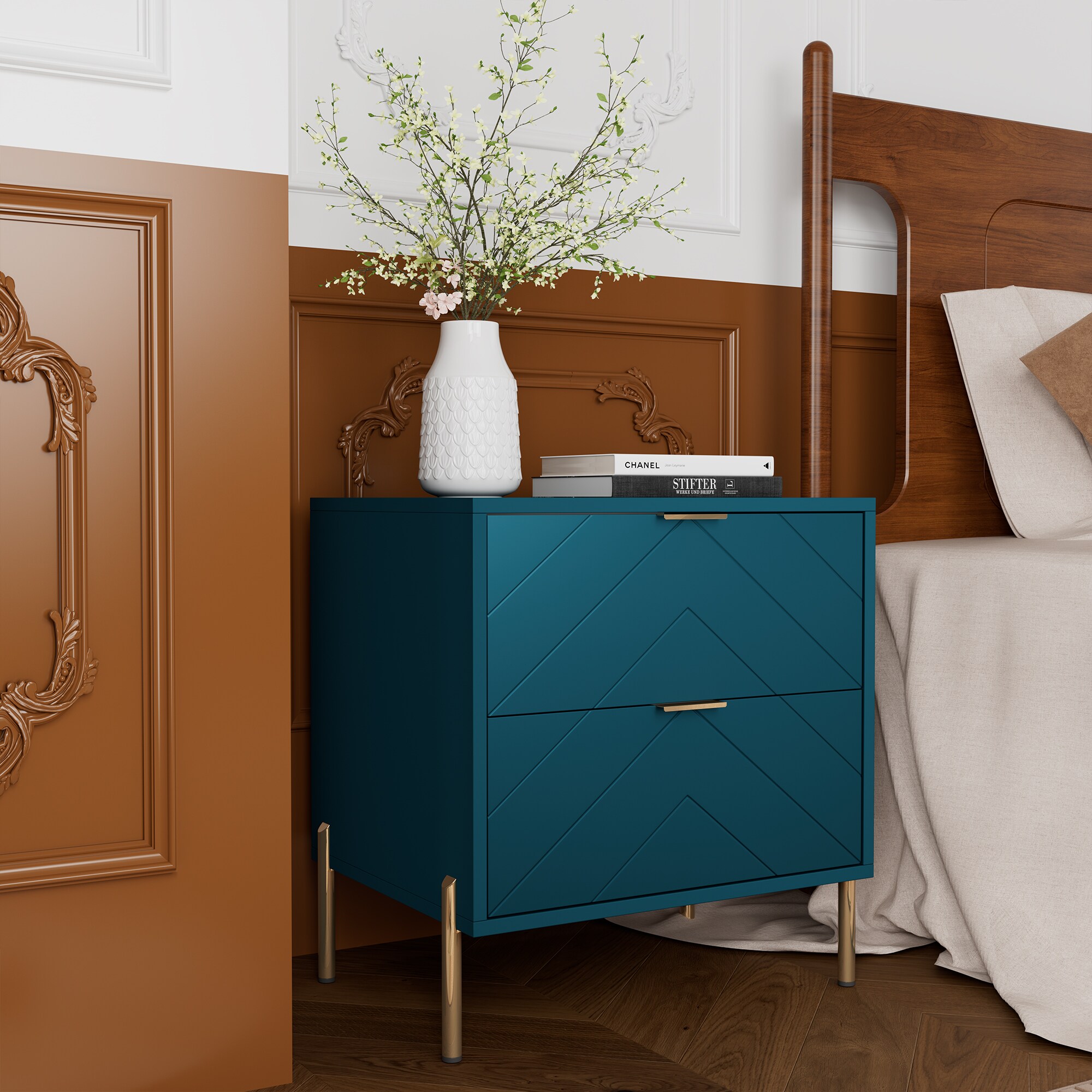 Clihome CL-CJ2C-GR nightstands - View #8