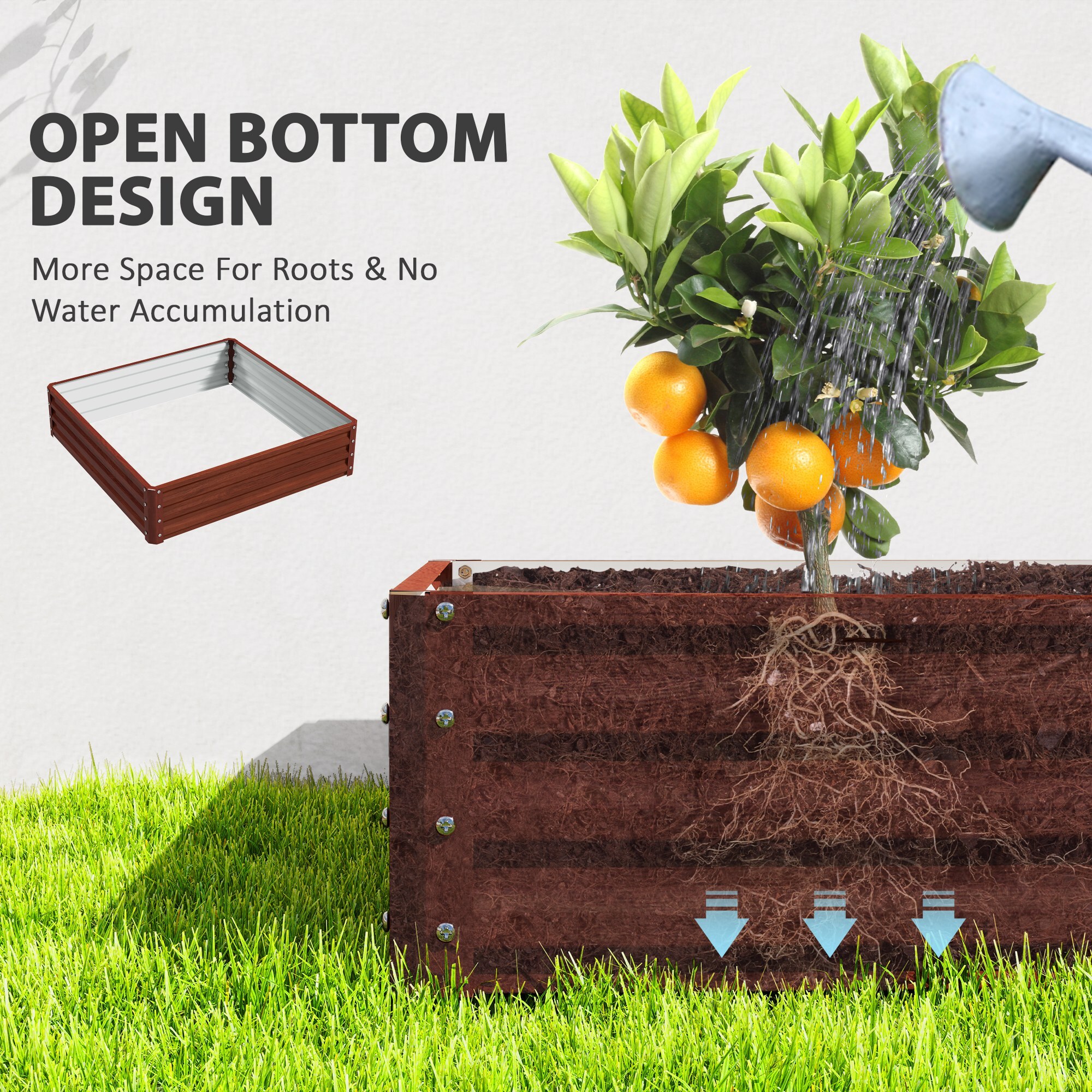 Outsunny 845-040V01DR Raised-Garden-Beds - View #6