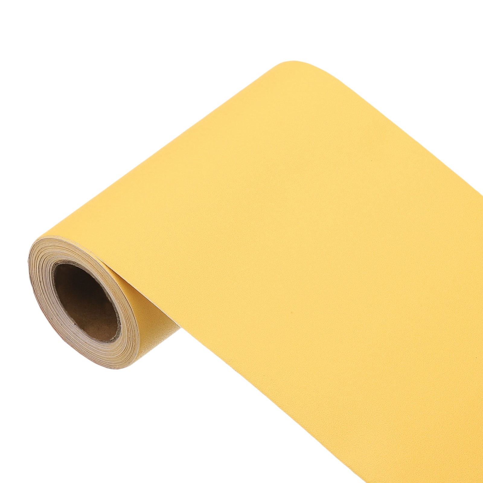 Unique Bargains 197inch x3.9inch Yellow Wallpaper Peel and Stick Wallpaper Yellow Contact Paper Solid Color Vinyl Self-Adhesive Wall Paper Decorative for Wall Covering #S26041000UX6523
