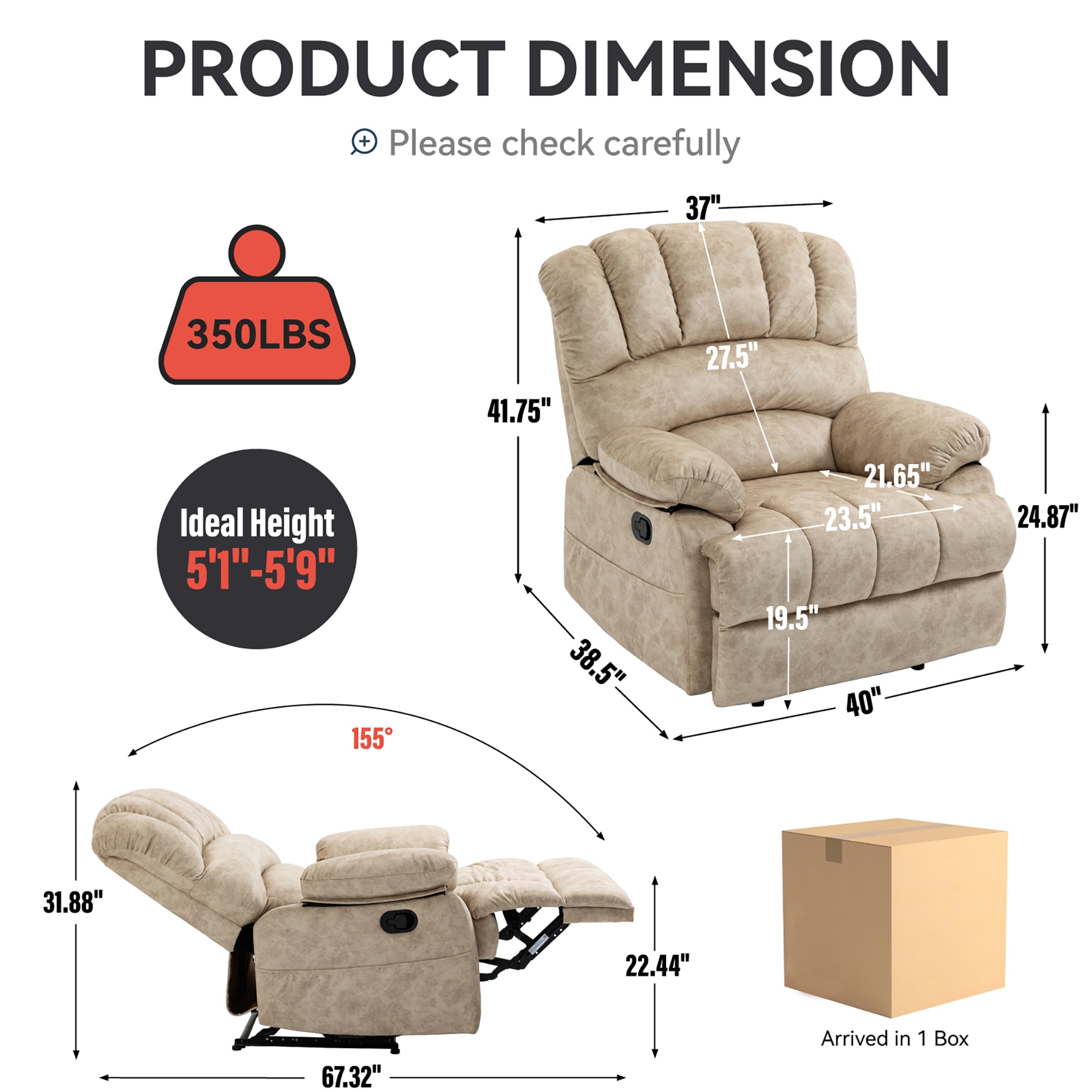 Clihome CL-CO04026 recliners - View #3