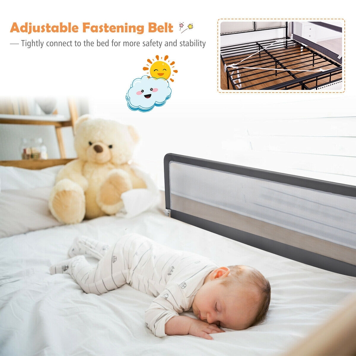 CASAINC WF-HYSN-0486GR Bed-Rails - View #6