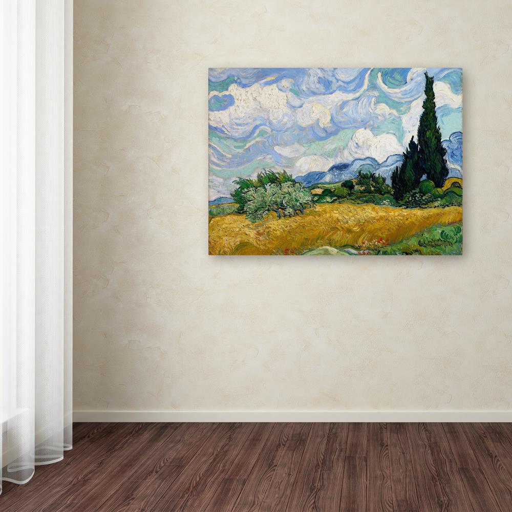 Trademark Fine Art AA01273-C1419GG Multicolor Framed 14-Inches H x 19-Inches W Landscape Canvas Print