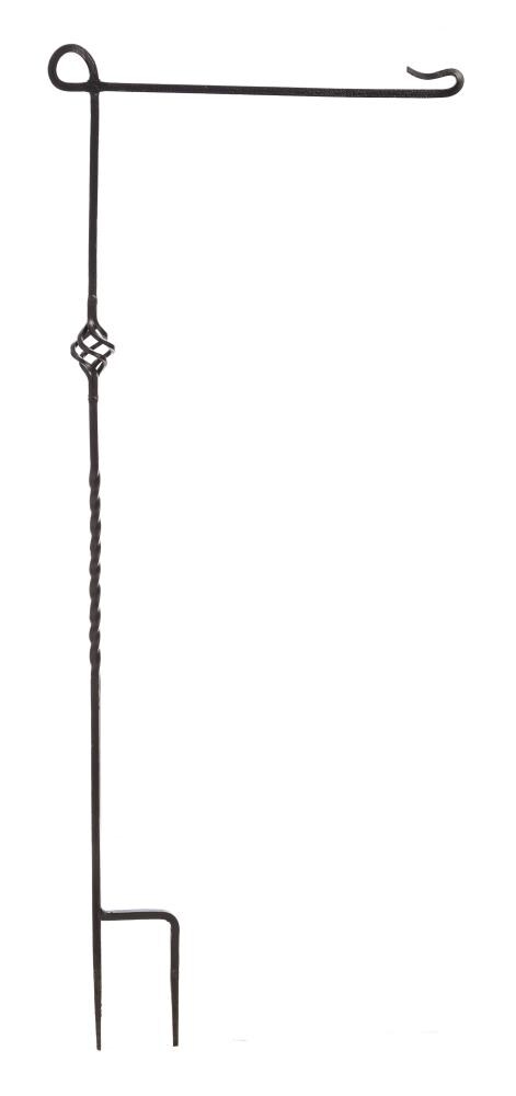 Evergreen 20074 3.5-ft Black Metal Garden Flag Pole