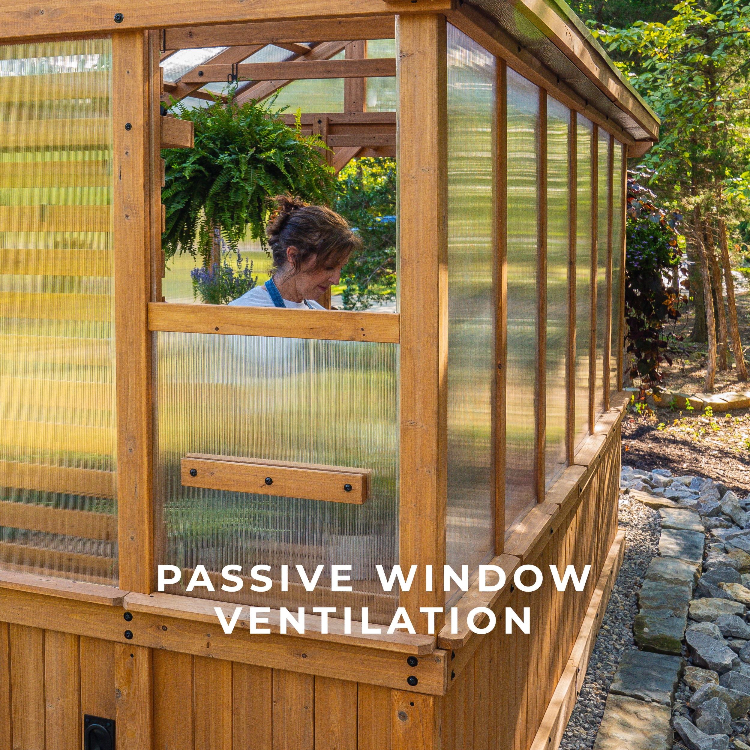 Backyard Discovery 11 x 7 Cedar and Polycarbonate Greenhouse
