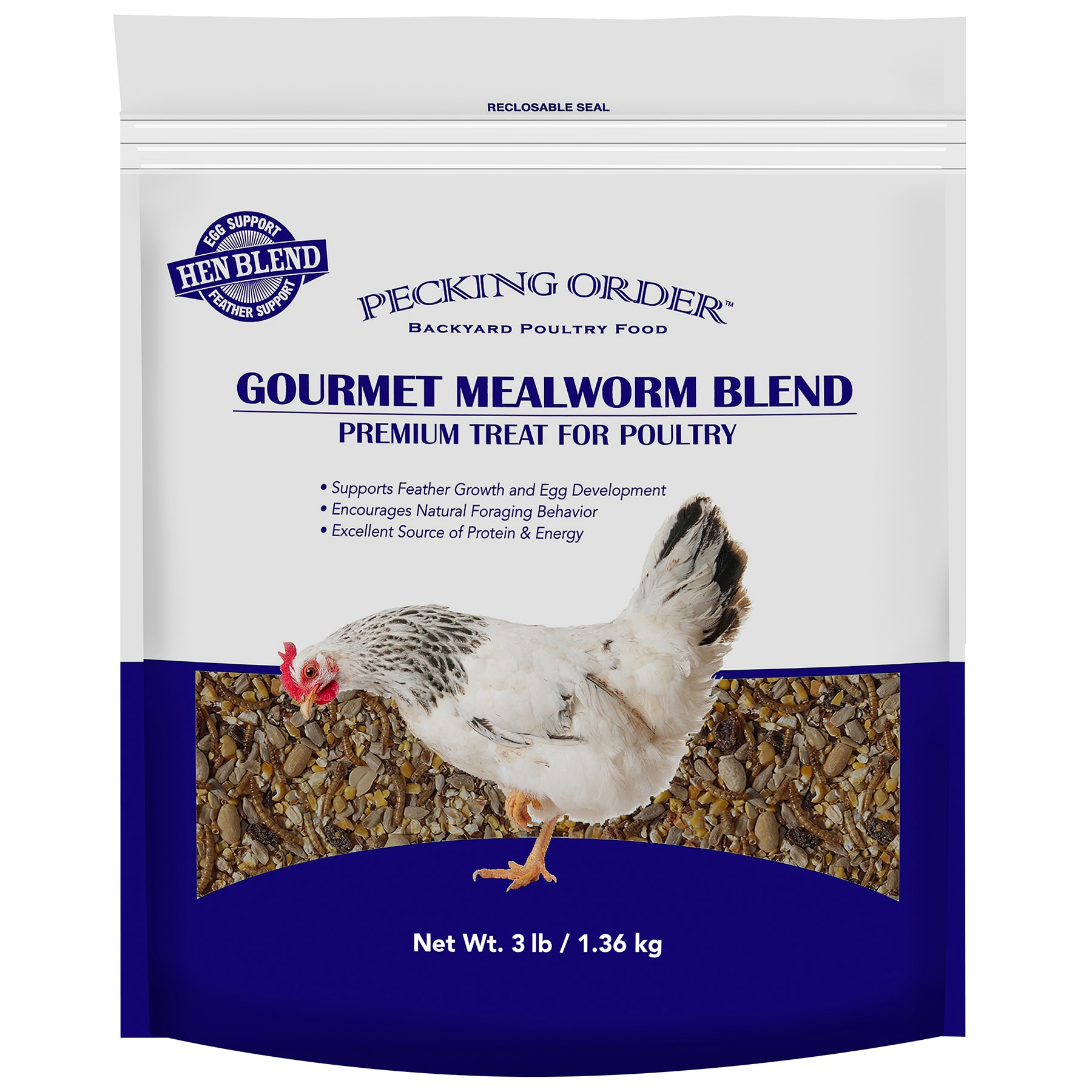 Pecking Order 009326 Gourmet Mealworm Blend (blend) Worms Poultry Treat 3 Pound(s)