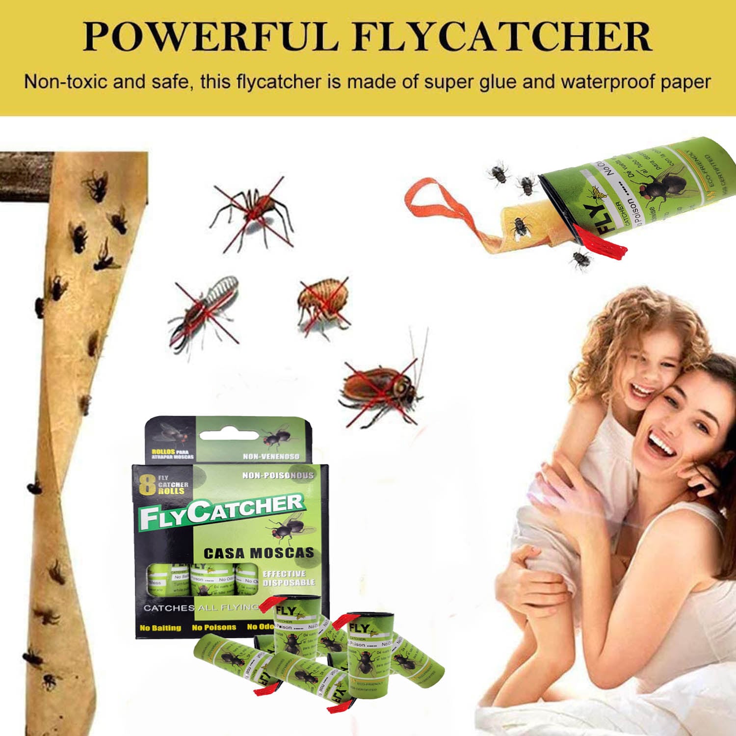 PIC Fly Stick 6 Pack Indoor/Outdoor Insect Trap (6-Pack) in the Insect Traps  department at