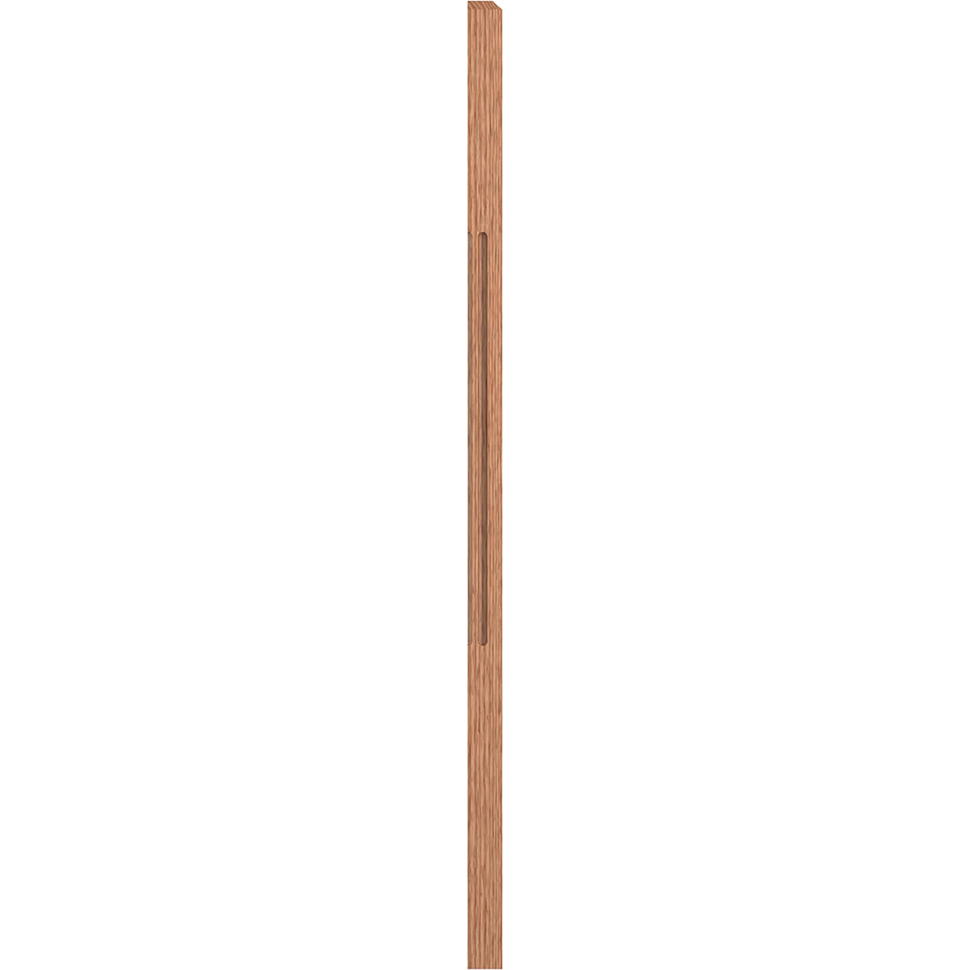 L.J. Smith Stair Systems LJF-4110 1-2-O 3-in x 48-in Unfinished Red oak Stair Newel Post