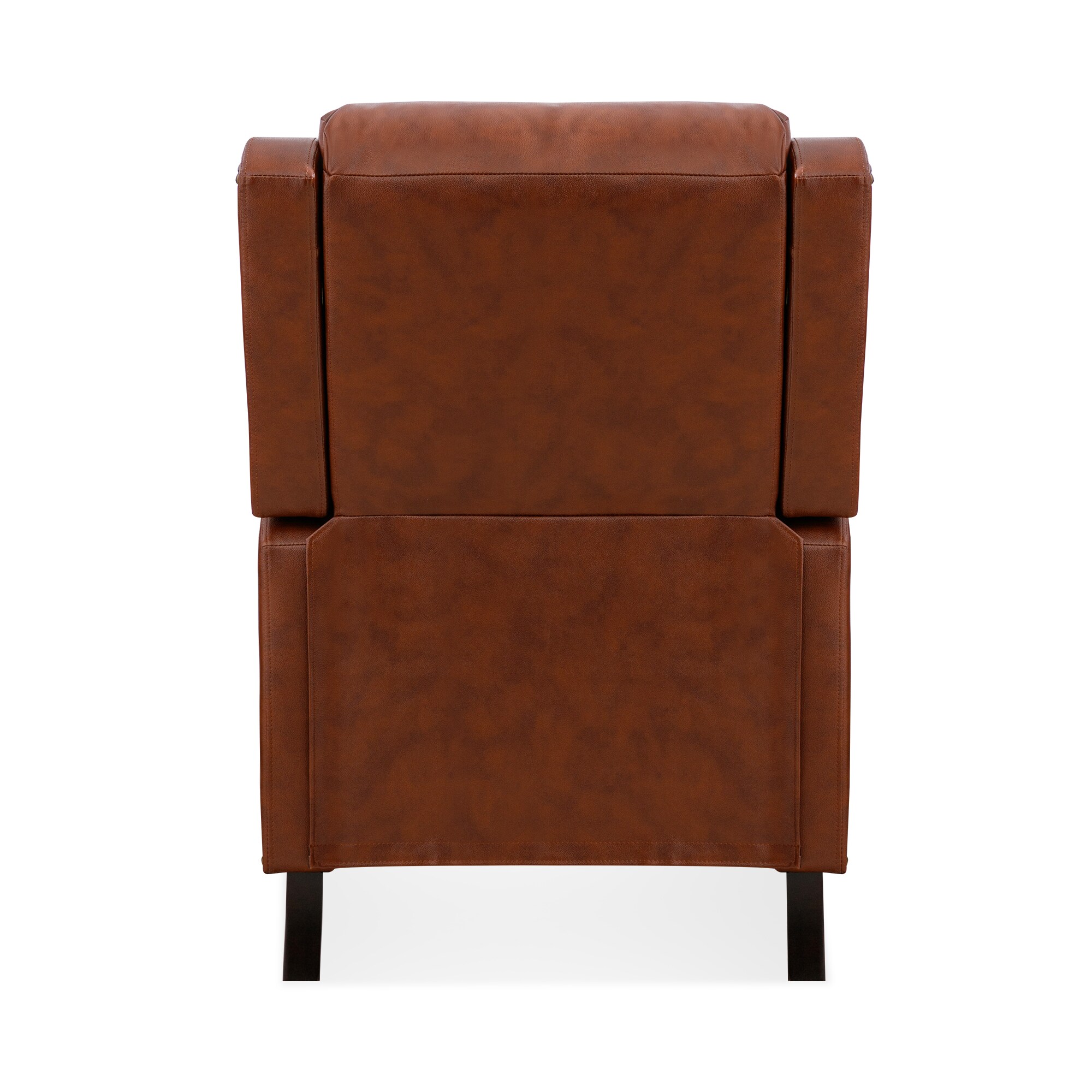 LUE BONA Leather Recliner Modern Red Brown LeatherTheater Seating Chair ...