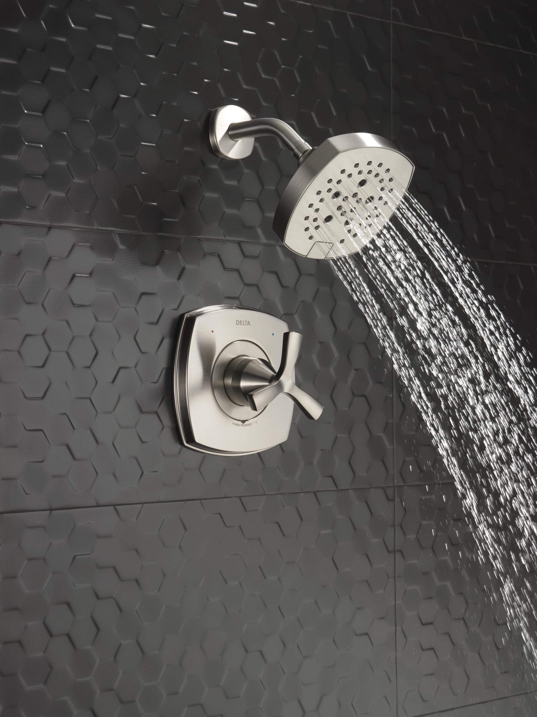 Delta Stryke Stainless 1-handle Shower Faucet in the Shower Faucets ...