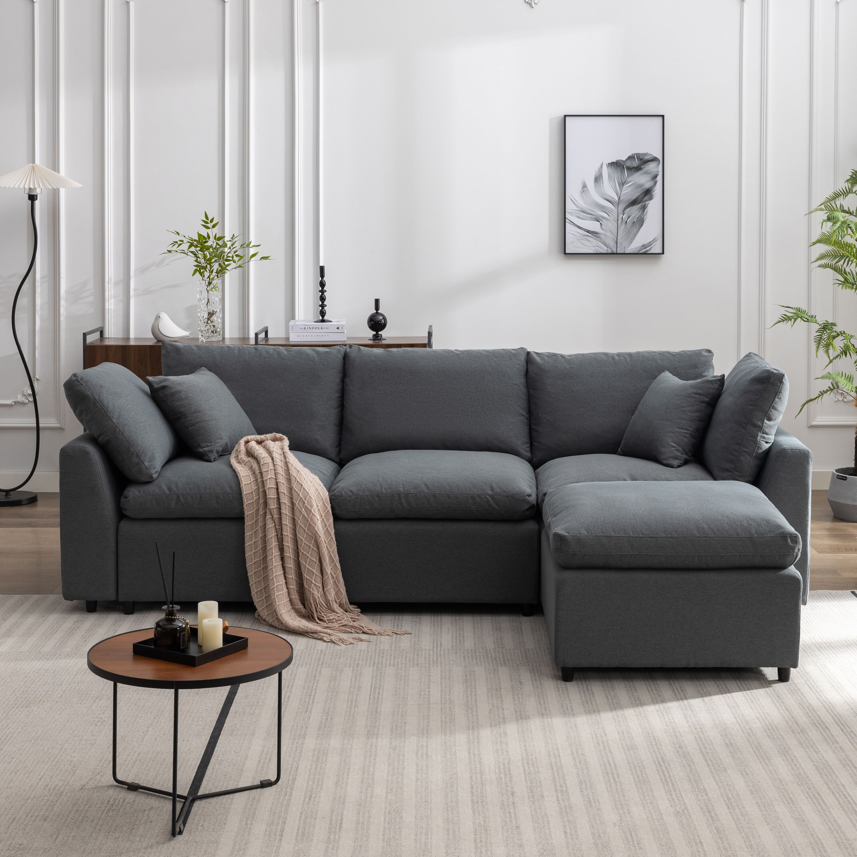 WELLFOR W83-89-BR Sofas-Loveseats - View #2