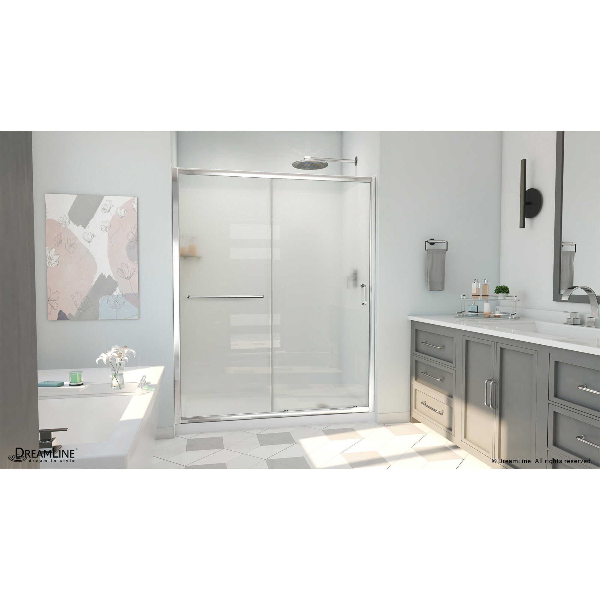 DreamLine D2096030XFR0001 Alcove-Shower-Kit - View #3