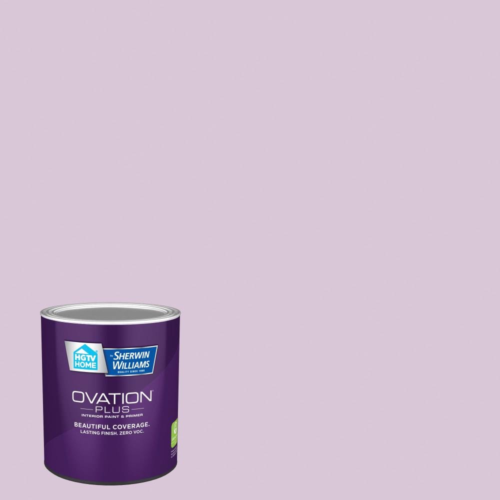 HGTV HOME by Sherwin-Williams HGSW1436-2557207 Ovation Plus Satin Euphoric Lilac HGSW1436 Latex Interior Paint Paint + Primer ( 1-quart )