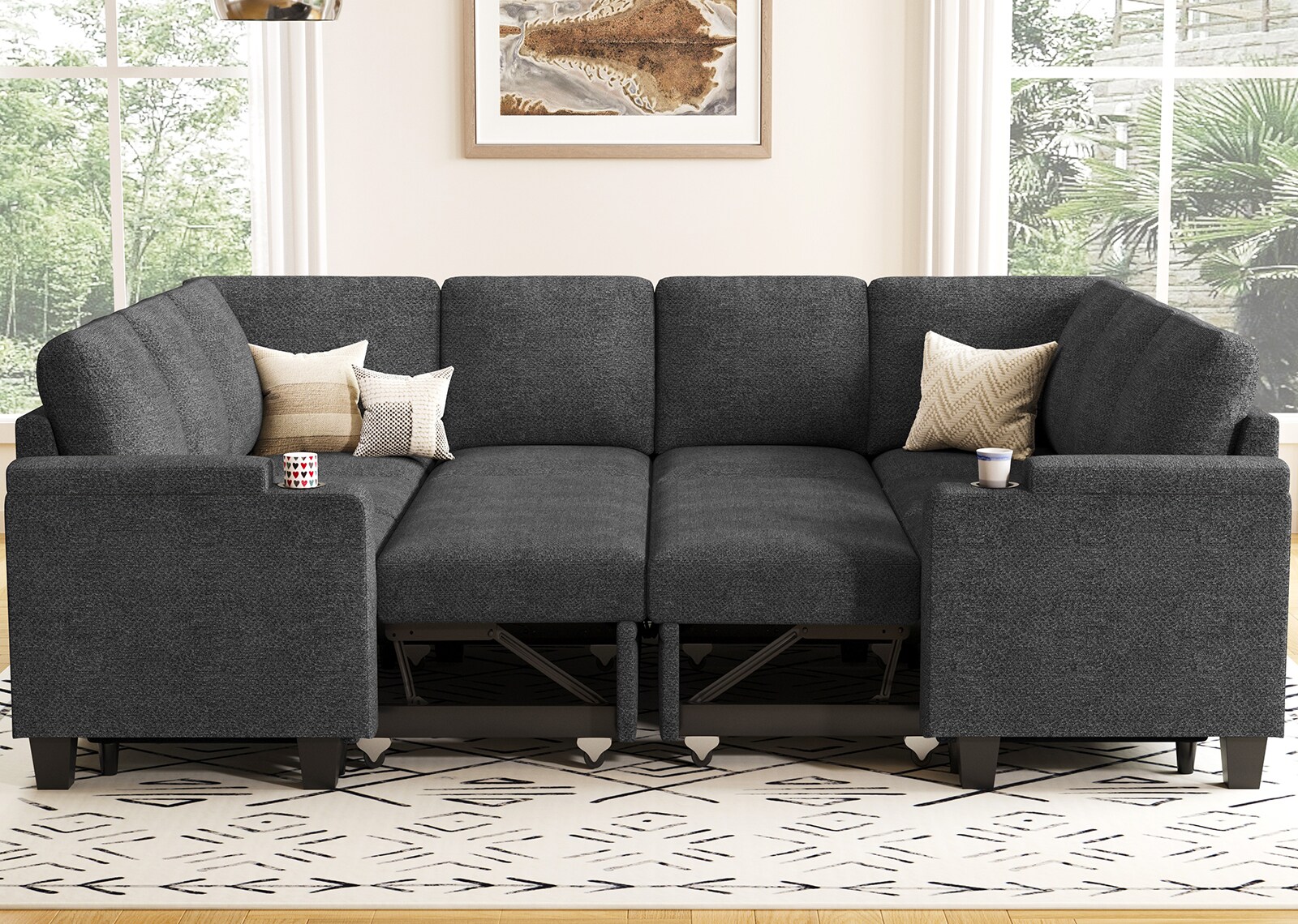 Belffin BF098-AG-DG futons - View #6