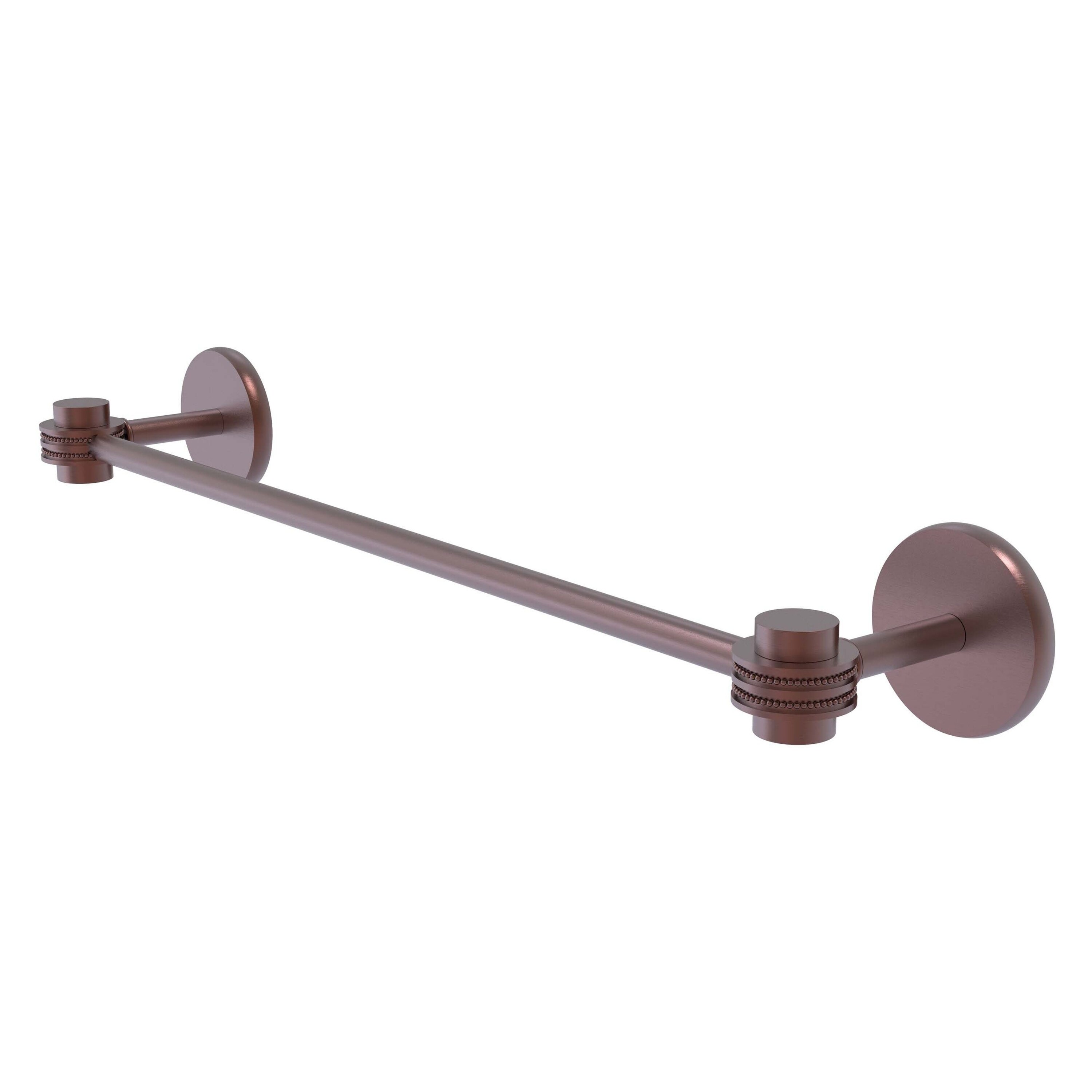 Allied Brass 7131D/18-CA Satellite Orbit One 18-in Antique Copper Wall mount Single Towel Bar