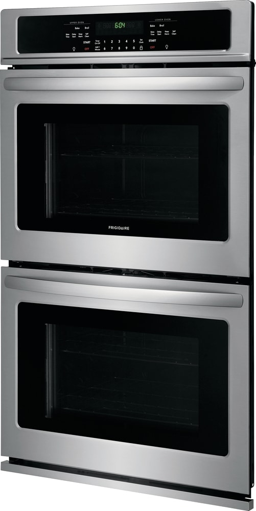 Frigidaire 27-in Self-Cleaning Double Electric Wall Oven (Stainless ...