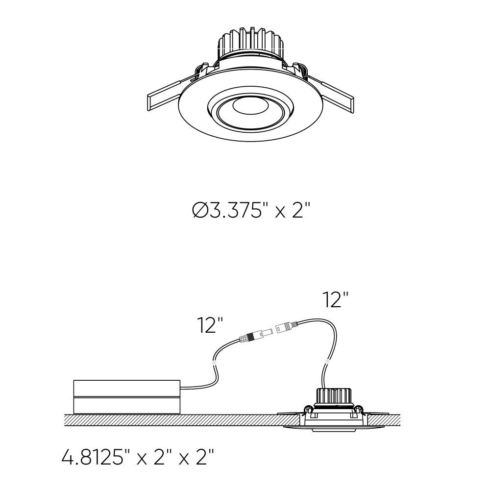 DALS Lighting LEDDOWNG3-WH Led-Retrofit-Downlight - View #3