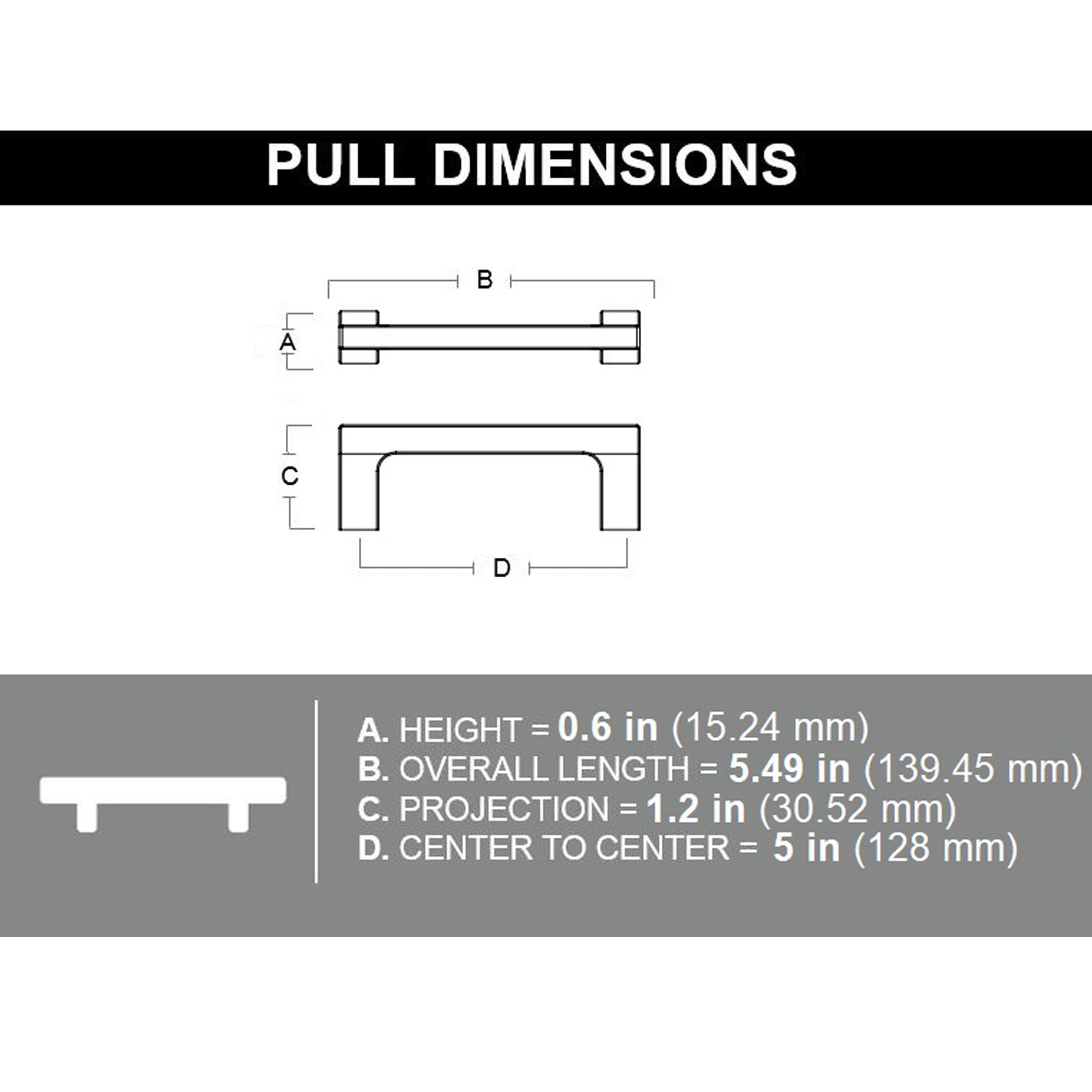 Origin 21 CAB-128-621-SN-6P Cabinet-Pulls - View #9