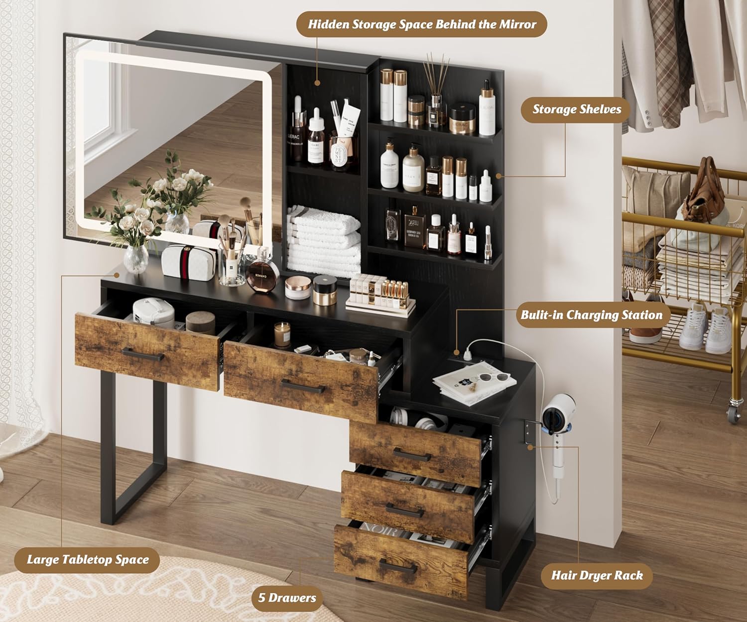 Qeetex LHF-SZT-VAM-1EKMUACN Bedroom-Vanities - View #8