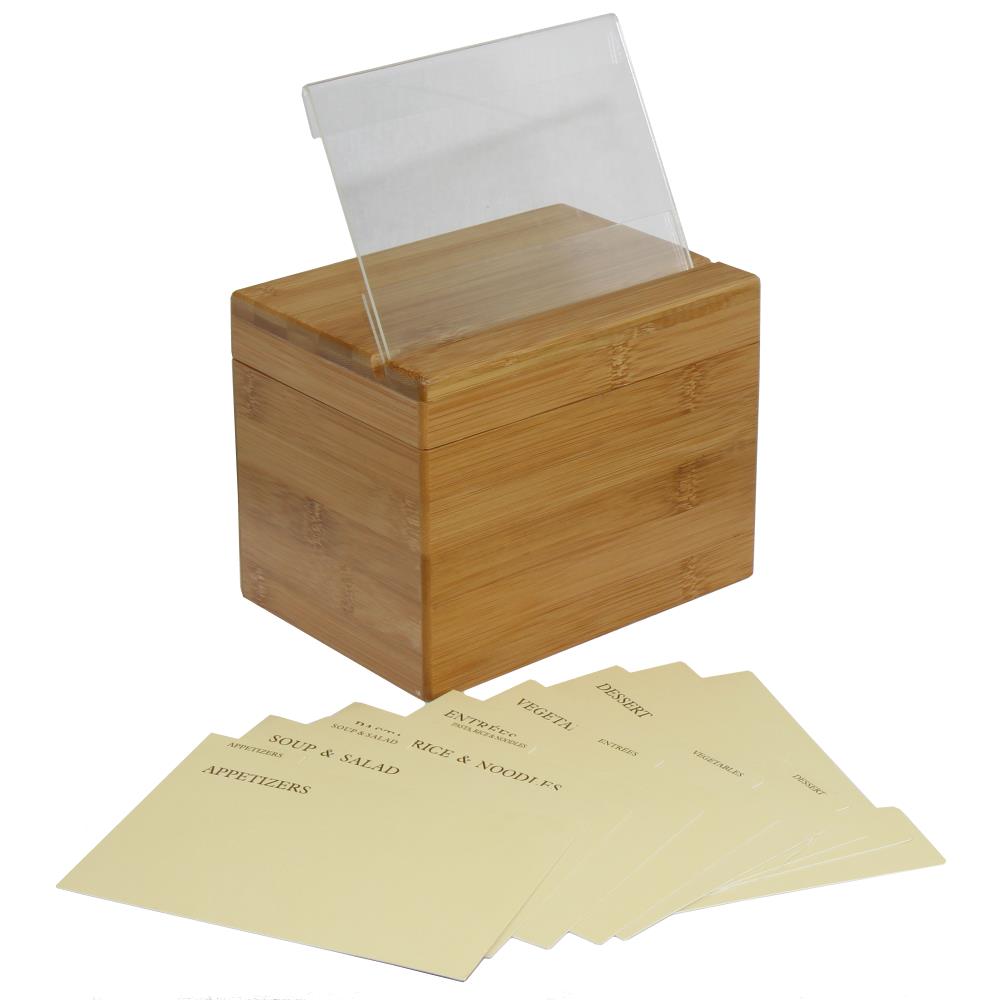 Recipe Card Box Divider Set