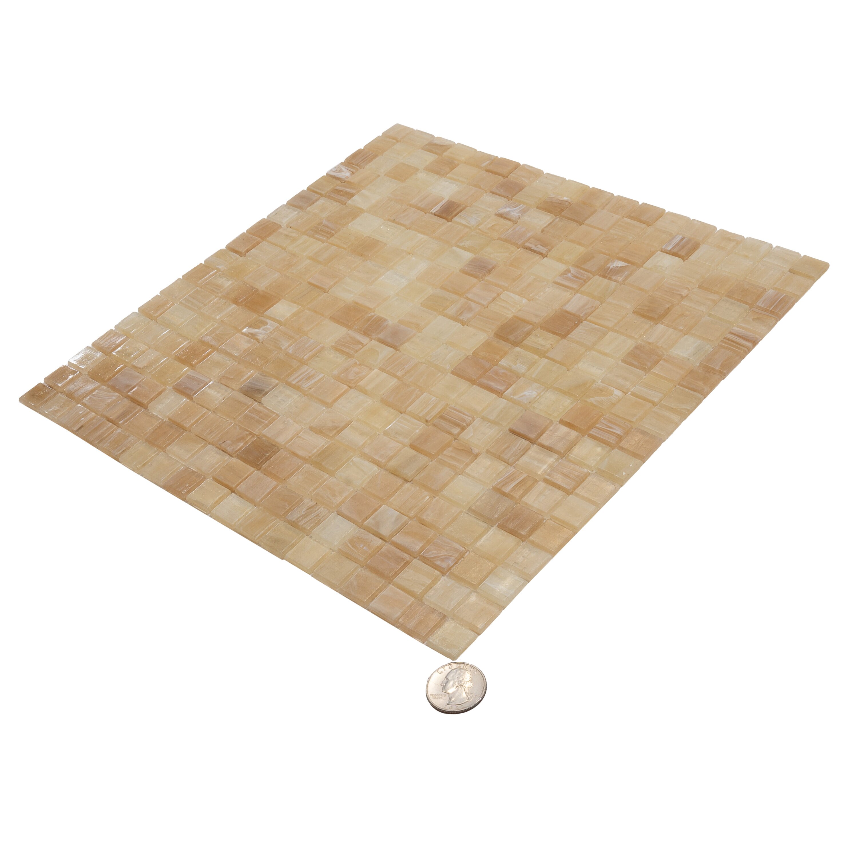 Cream Beige Glass Mosaic Wall and Floor Tile