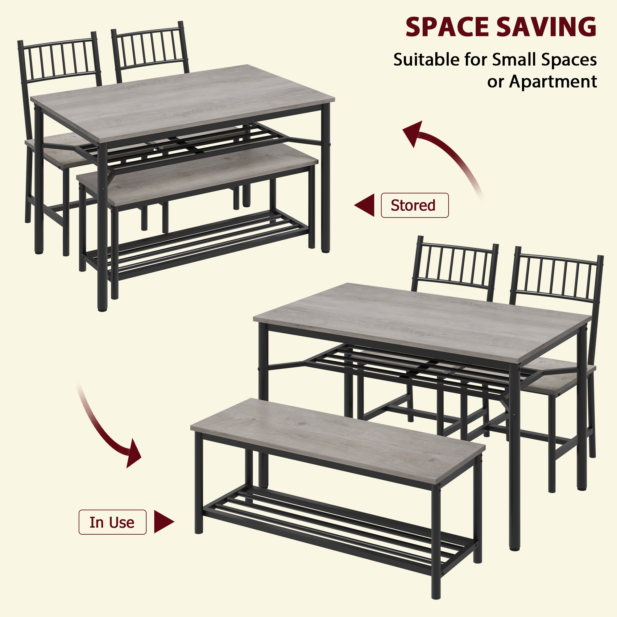 IdealHouse CMC-WF3RY9ZC-OX2TB5H Dining-Sets - View #3