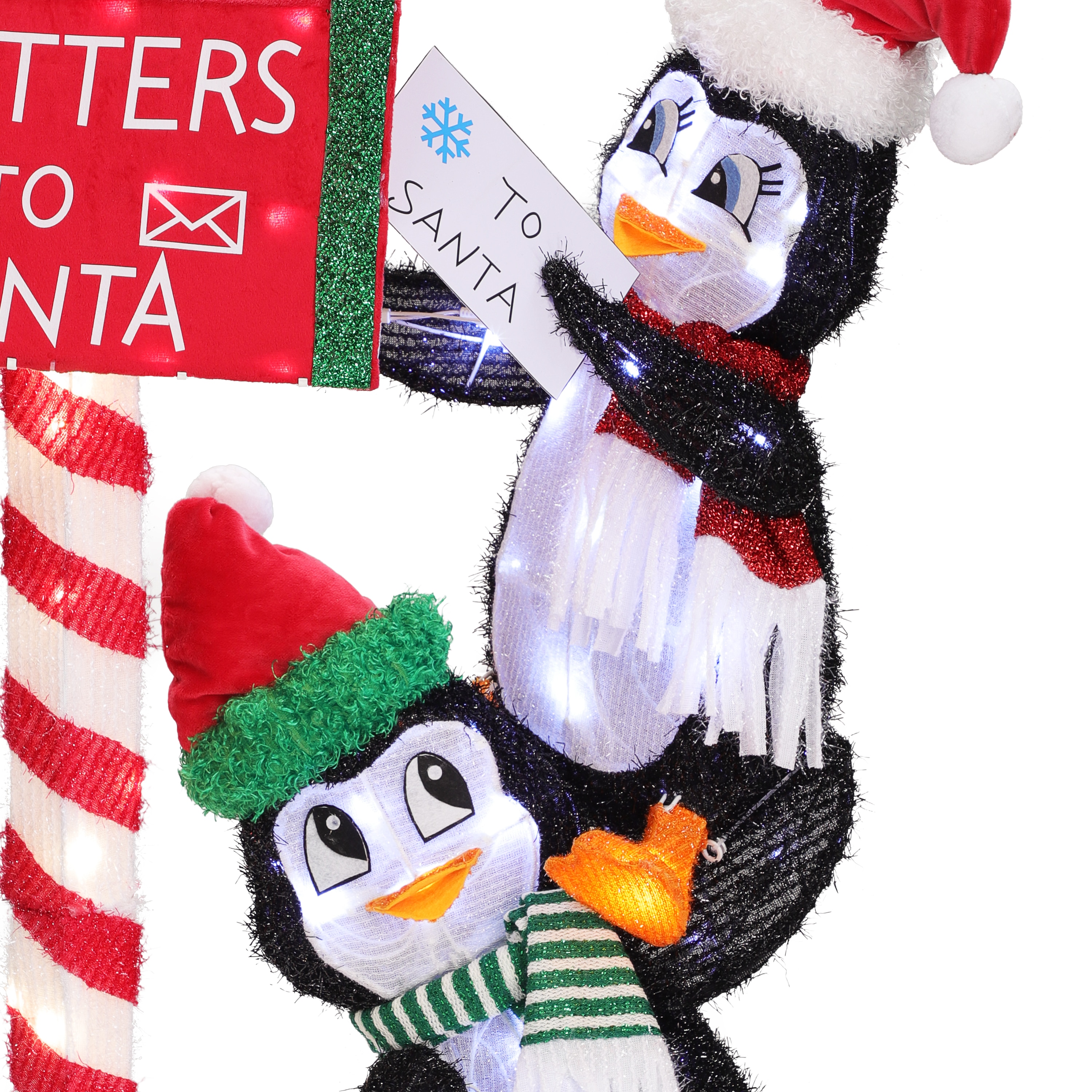 Holiday Living 3-Pack 24-in Penguin Free Standing Decoration with Clear  Incandescent Lights at