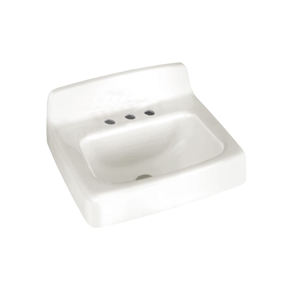 American Standard 4869008.020 Cast iron Wall-mount Rectangular Traditional White Bathroom Sink ( 18.0-Inches x 20.0-Inches )