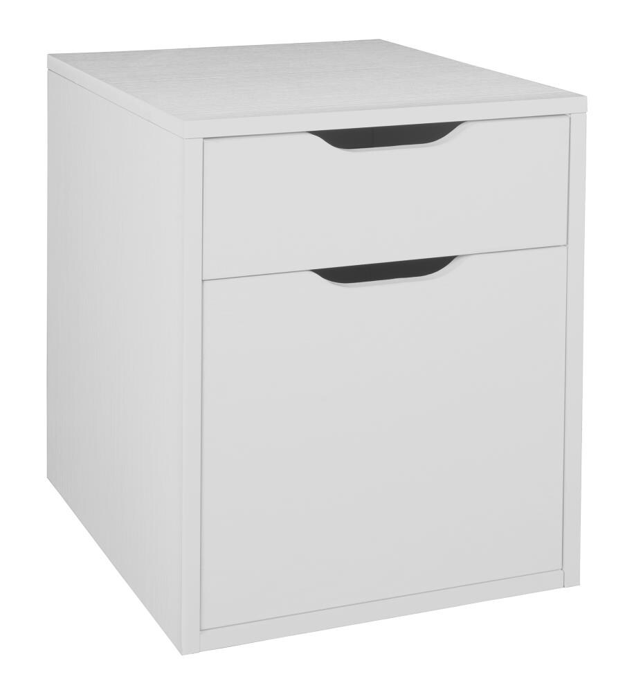 Niche Mod Storage White Wood Grain-Shelf Office Cabinet at Lowes.com