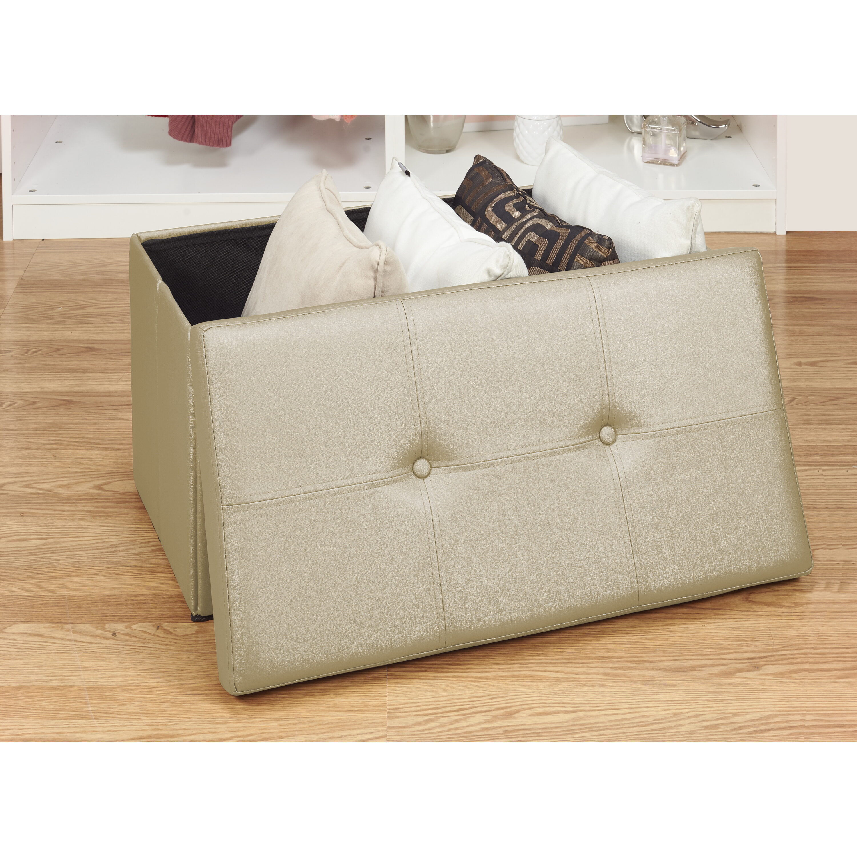 Simplify F-0647-MET-GOLD Indoor-Ottomans - View #2