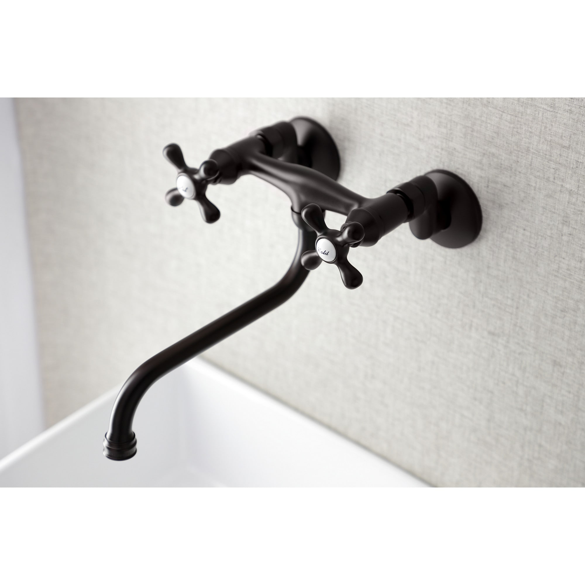 Elements of Design St. Louis Oil-Rubbed Bronze Wall-mount 2-Handle ...