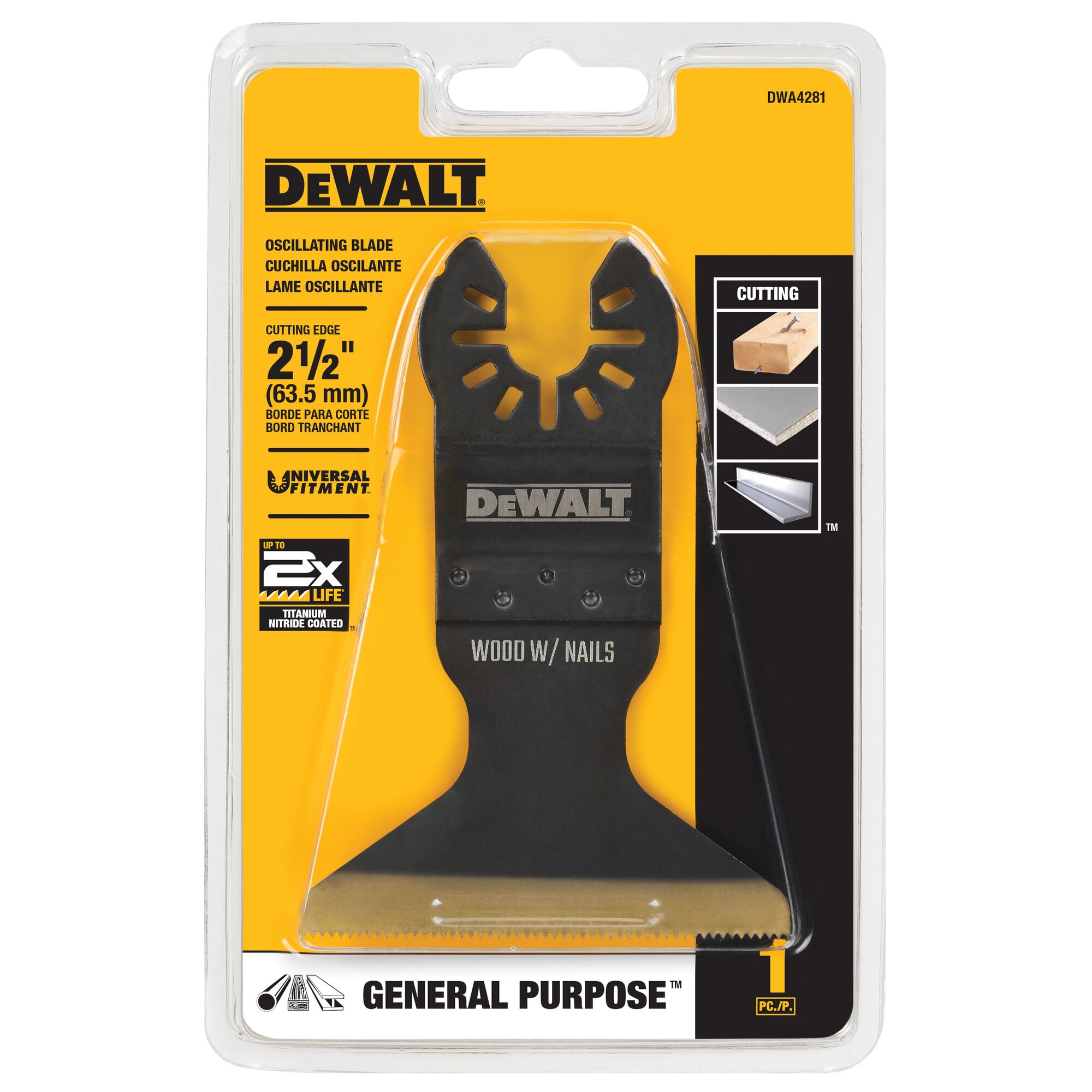 DEWALT Titanium Nitride Coated Hss Oscillating Tool Blade DWA4281 at Lowes