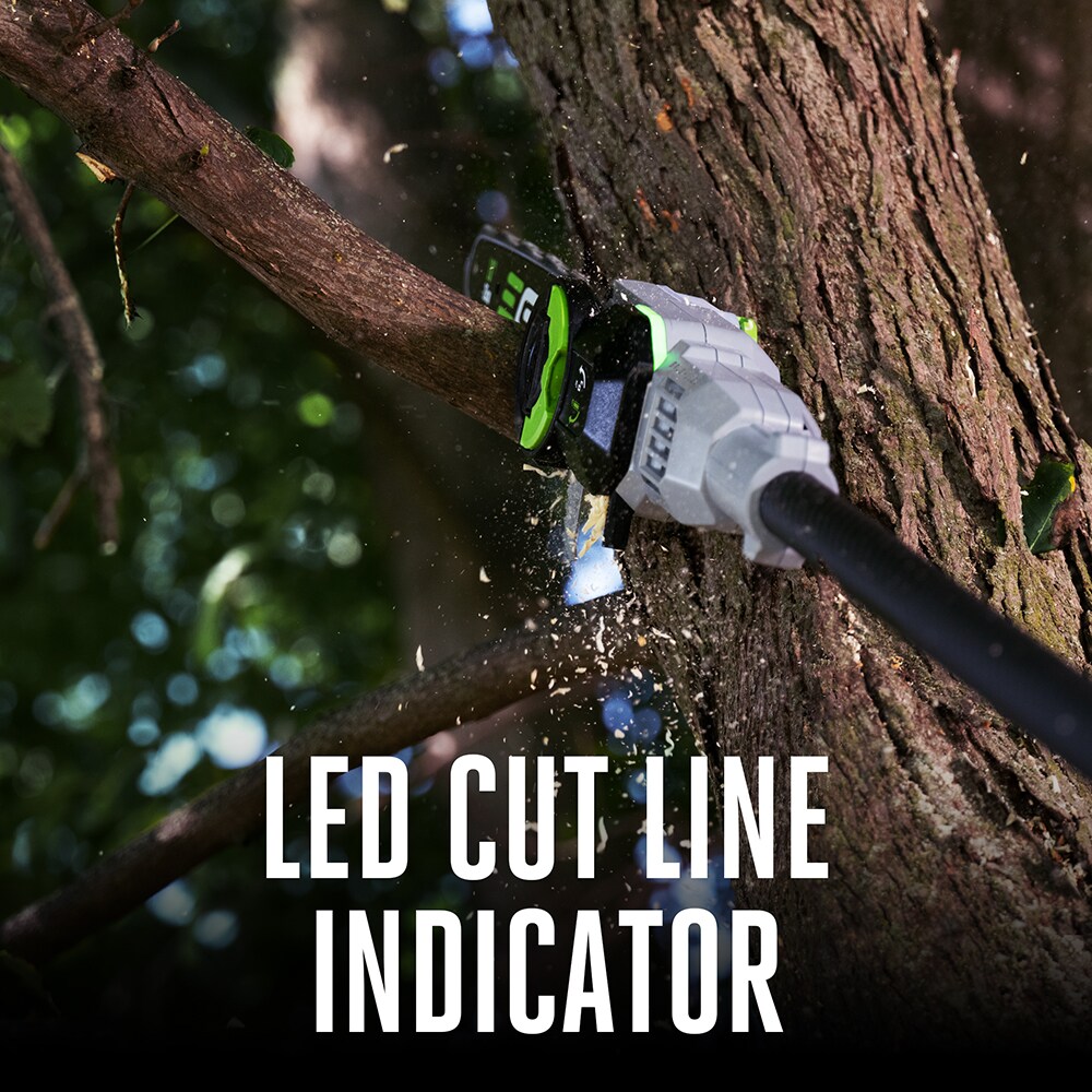 EGO POWER+ Telescopic Carbon Fiber Shaft with LED Cut Line 56-volt 10.0-in Battery Pole Saw
