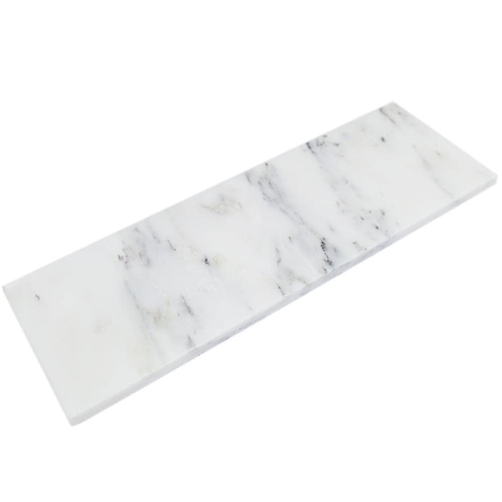 Eastern Asian Statuary White Marble Subway Tile