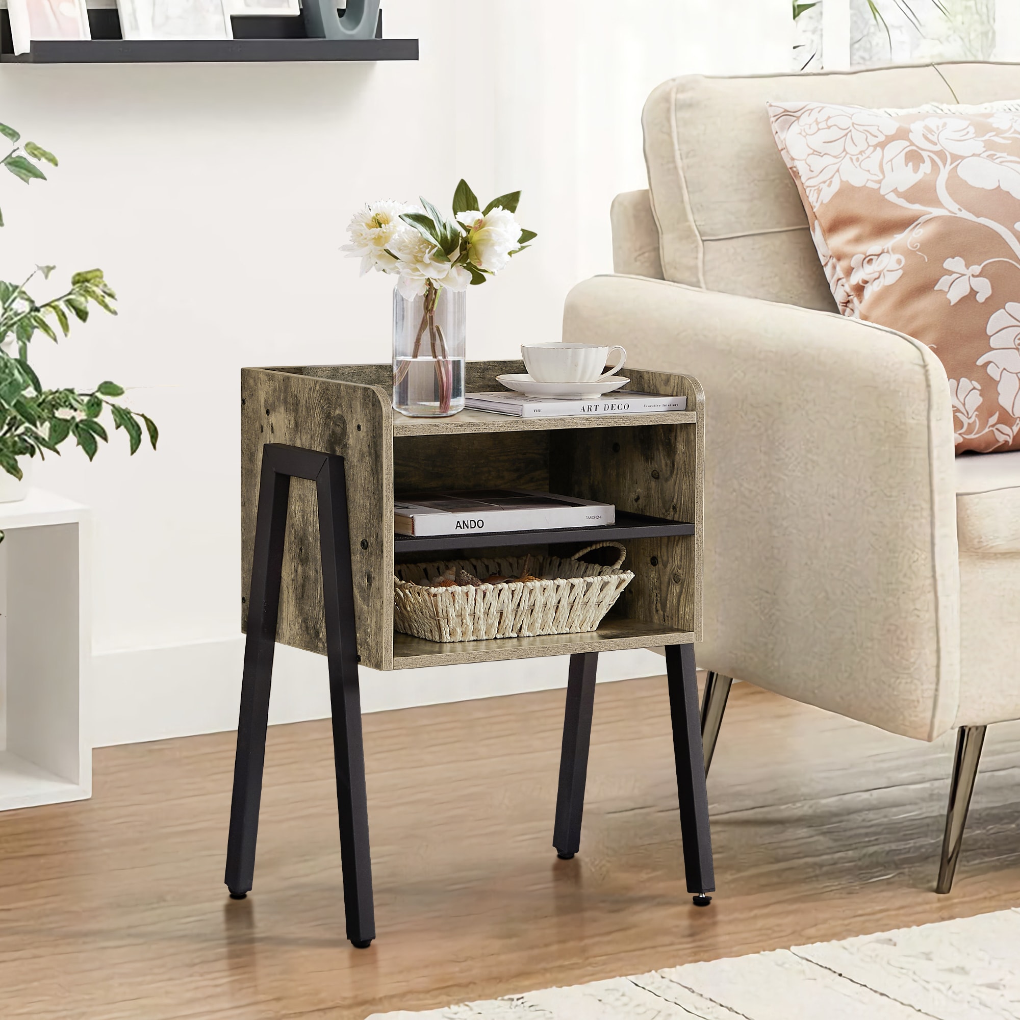 Vecelo LOE-XF-ST13-GRY-A2 nightstands - View #7
