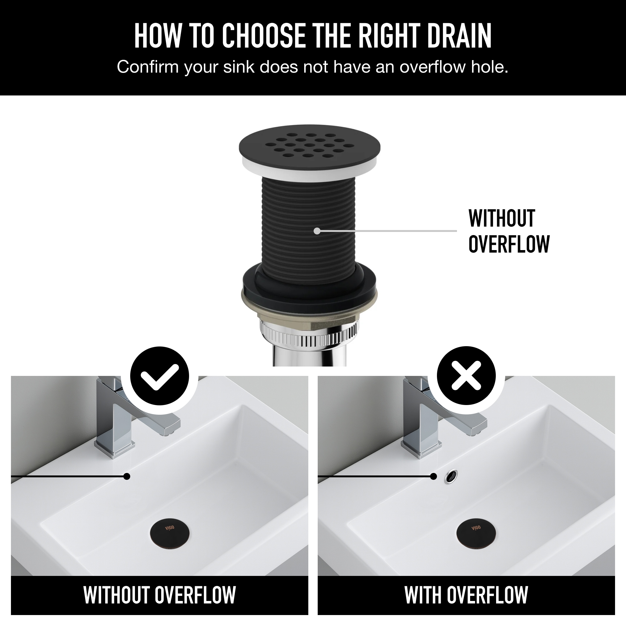 VIGO VG07001MB Popup-Drains-Accessories - View #4