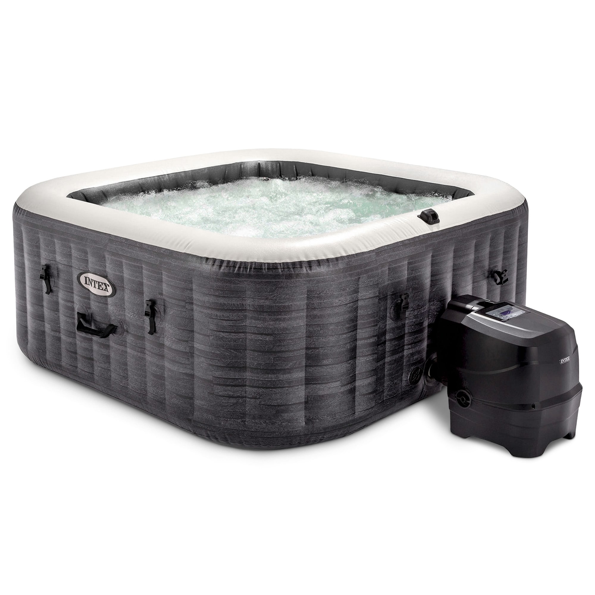 Intex 260706 PureSpa 140 Jet 4 -Person Inflatable Square Hot Tub (Cover Included)