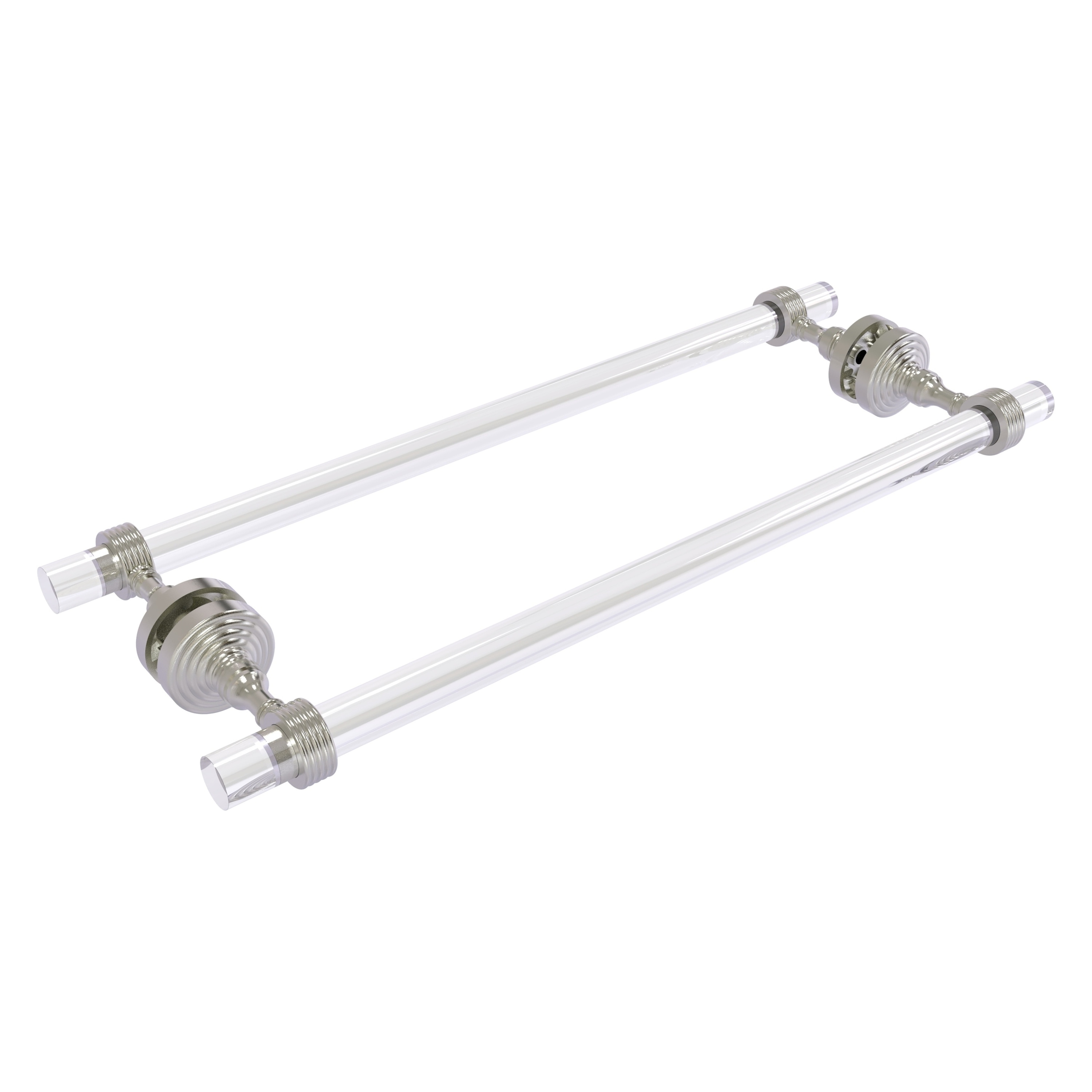 Allied Brass PG-41G-BB-18-SN Pacific Grove 18-in double Satin Nickel Wall mount Double Towel Bar