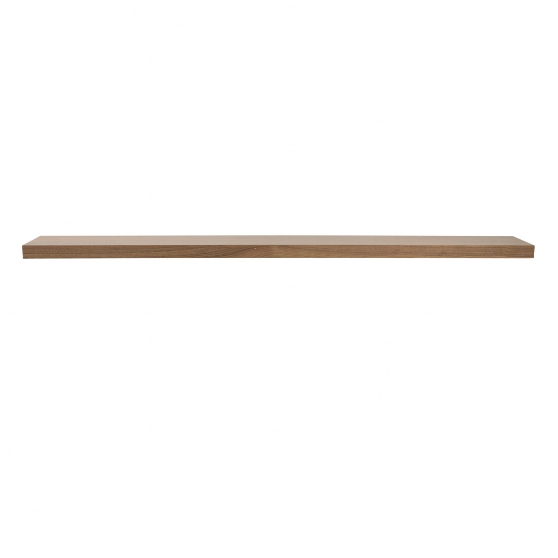 HomeRoots 4000400826 74.81-Inches L x 10.24-Inches D x 1.97-Inches H Walnut MDF Rectangular Floating shelf