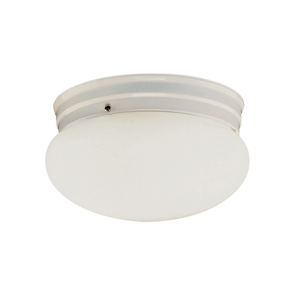 Trans Globe 3620 WH Dash 2 -Light 10-in White Semi Flush Mount Light