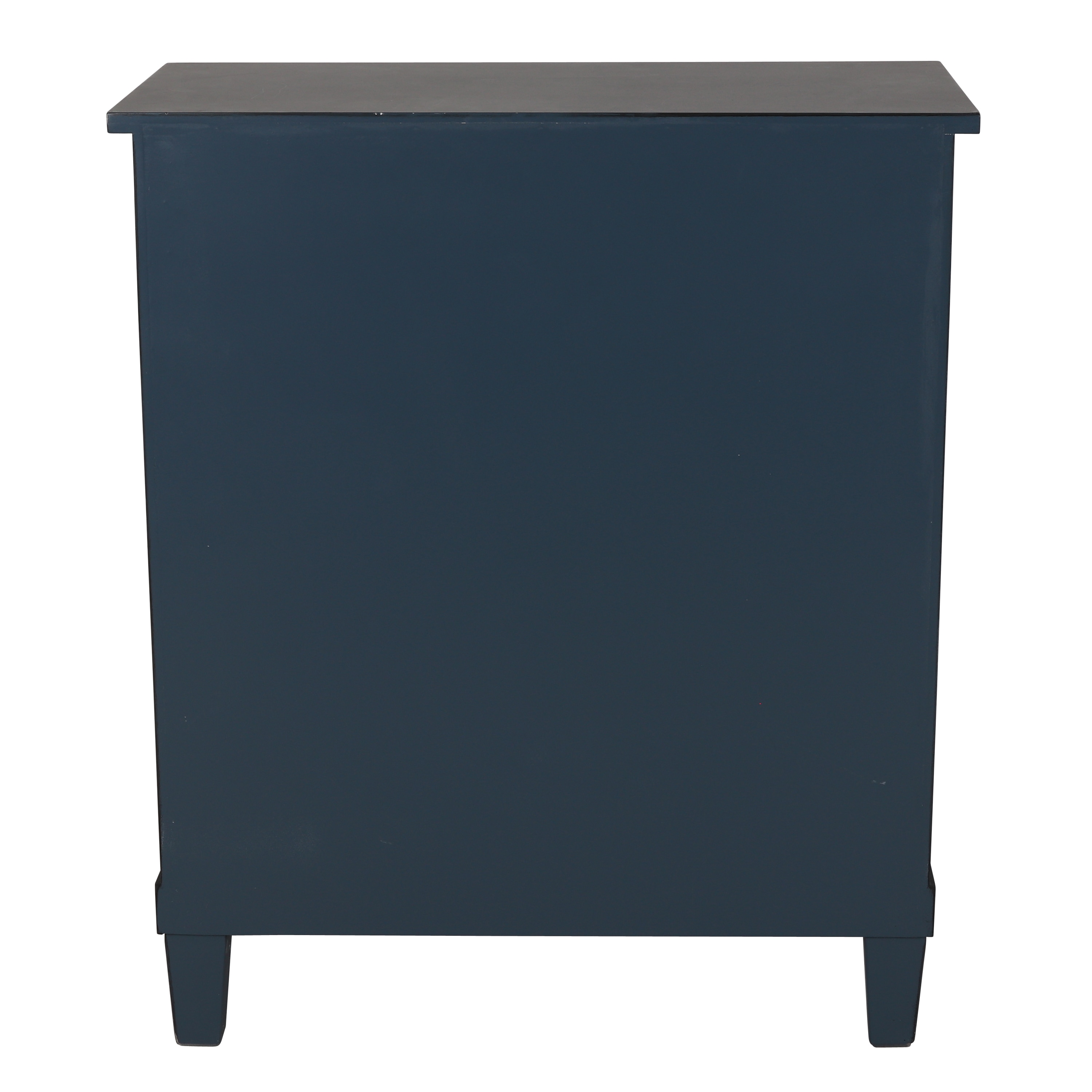 Decor Therapy 12-in W x 28-in H Antique Navy Composite Rustic End Table ...