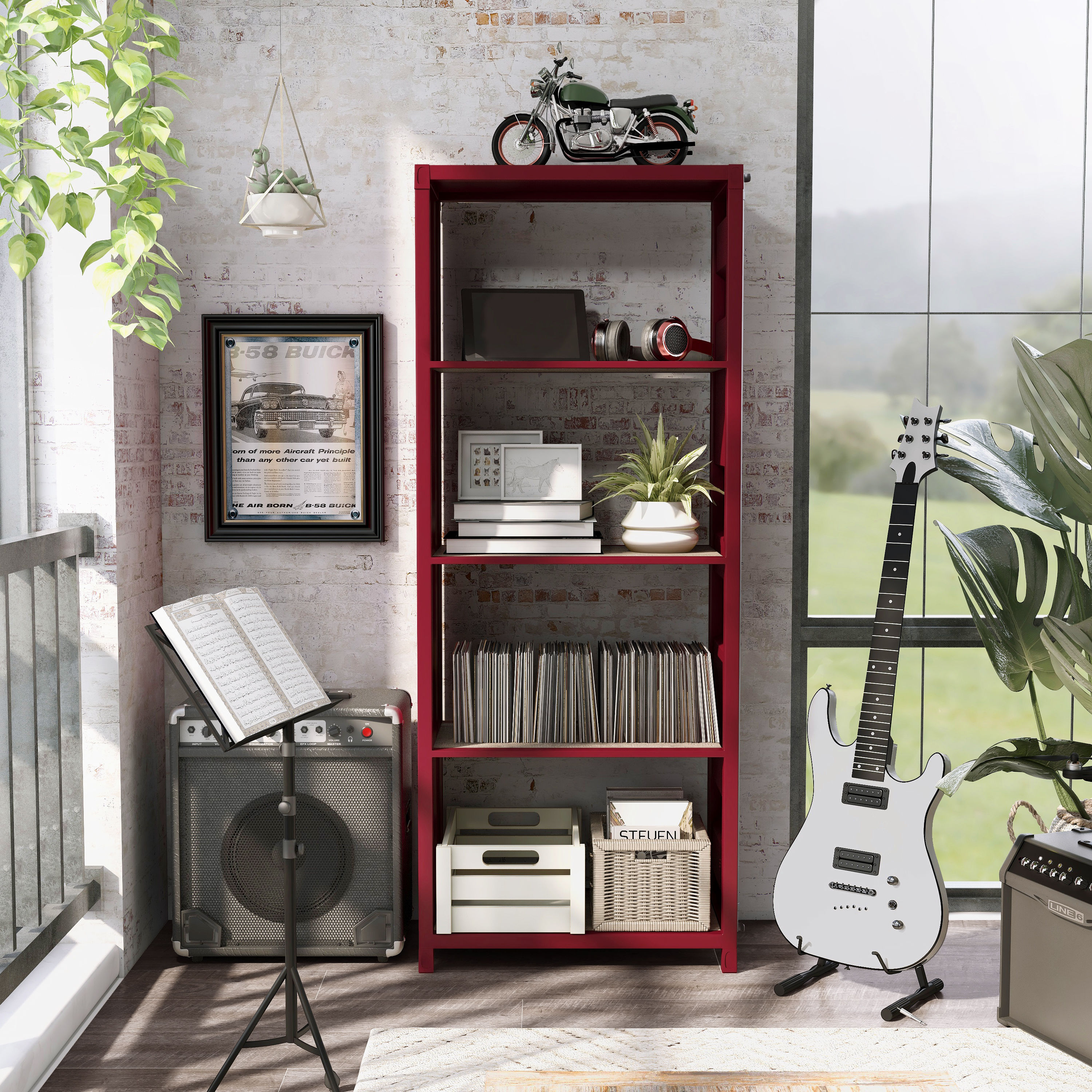 Furniture of America IDF-AC333RD bookcases - View #6