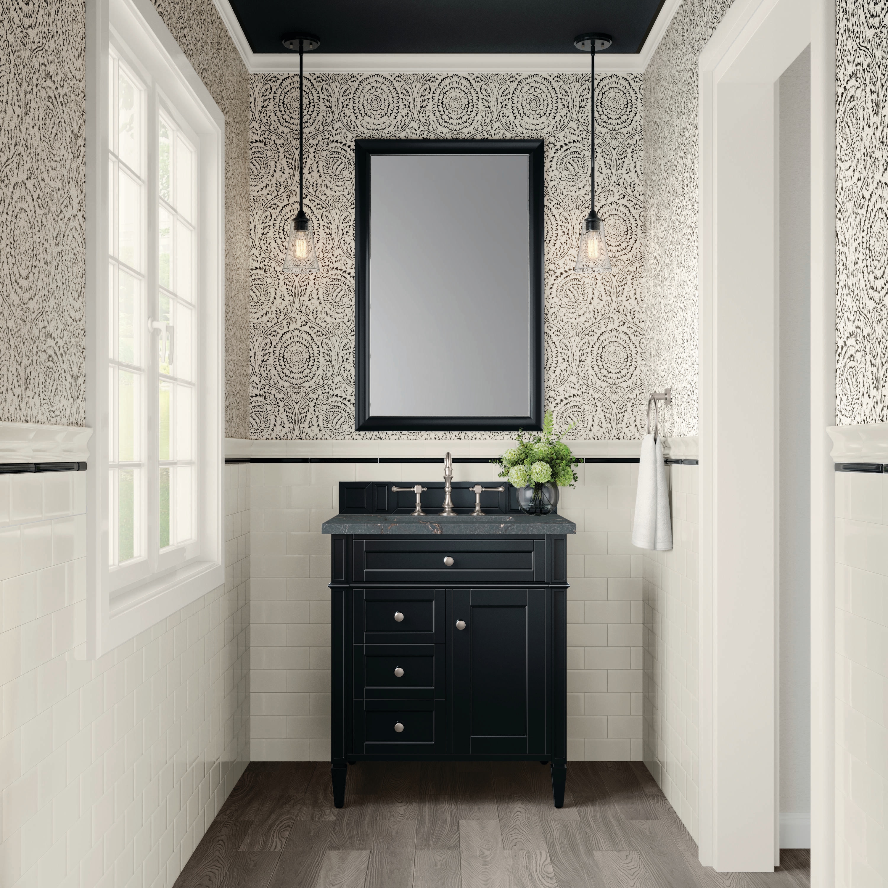 James Martin Vanities 650-V30-BKO-3PBL Bath-Vanity-Combo - View #2