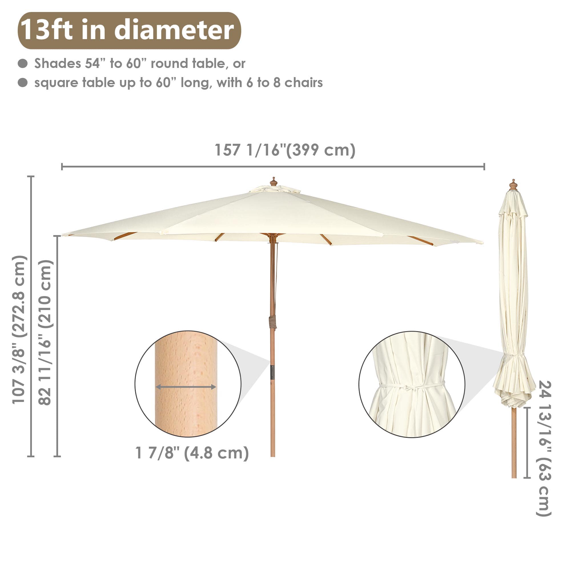 Yescom 07UMB003-13WD-IV-LO Umbrellas-2 - View #7