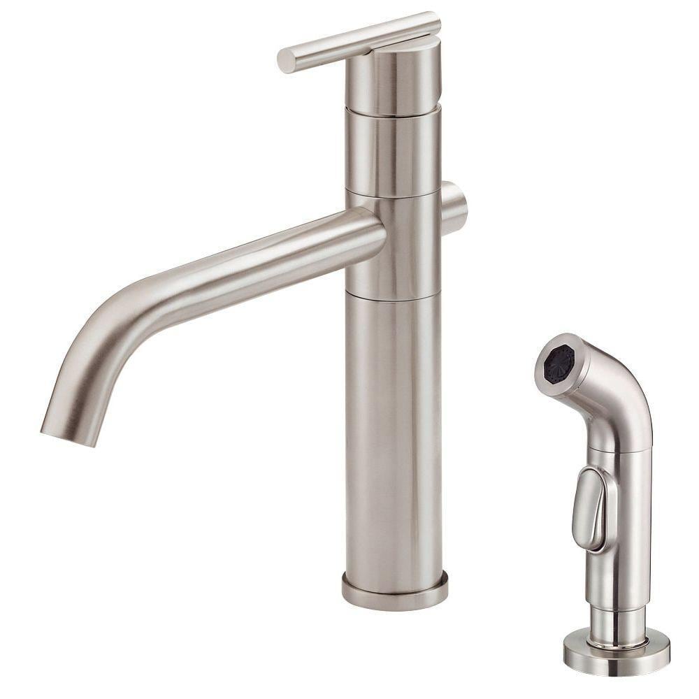 Danze Parma Stainless Steel Single Handle High Arc Kitchen Faucet With   00726124 