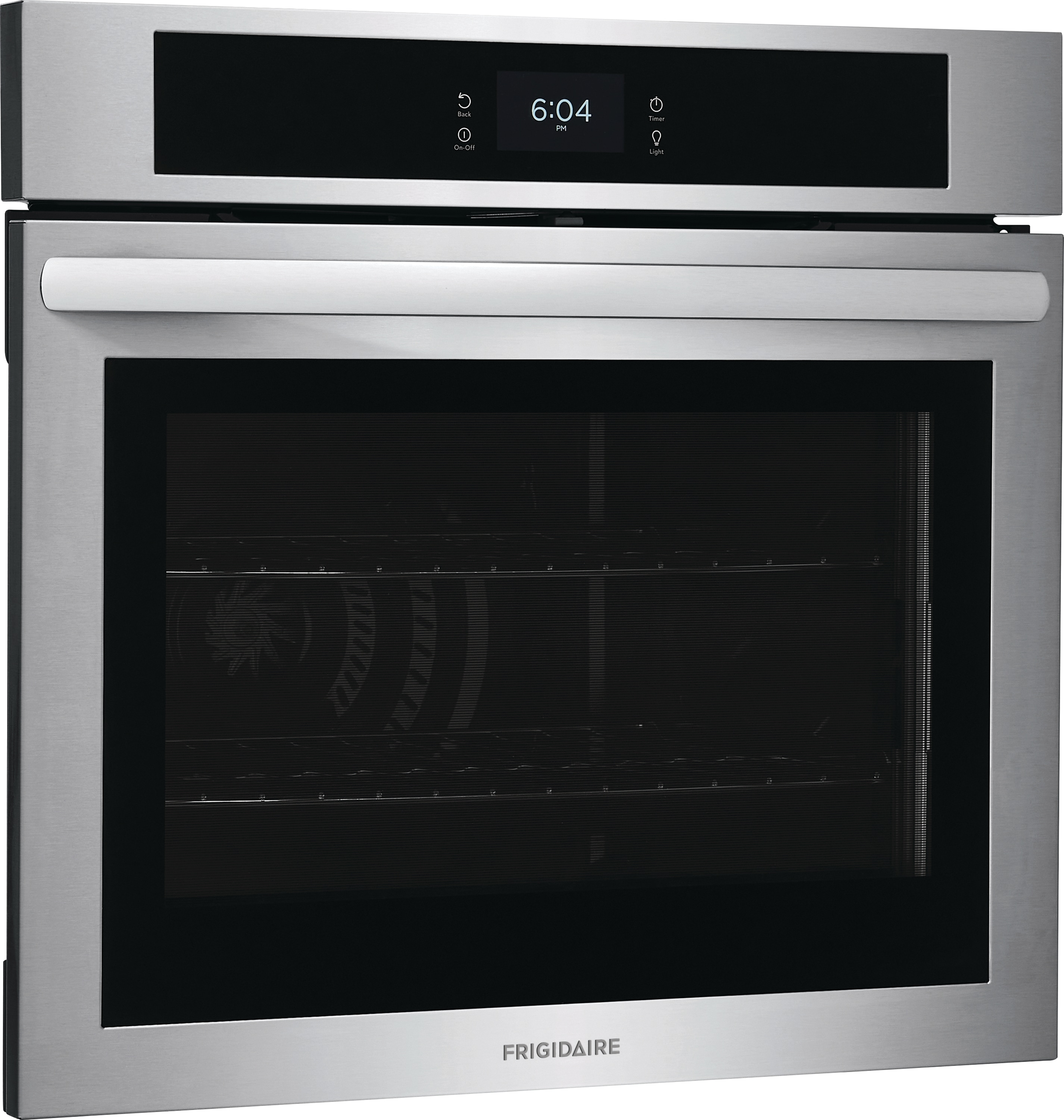 Frigidaire 30-in Single Electric Wall Oven Single-fan Self-cleaning  (Fingerprint Resistant Stainless Steel) in the Single Electric Wall Ovens  department at